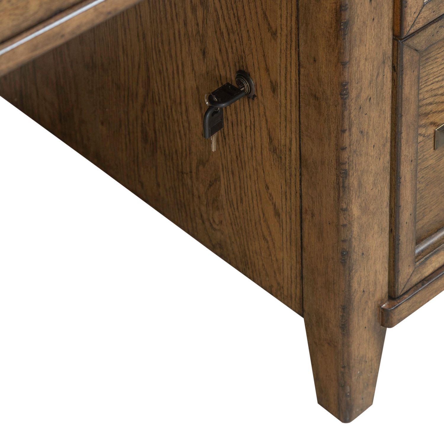 Carolina Park Rectangular Wood 9-Drawer Jr Executive Desk