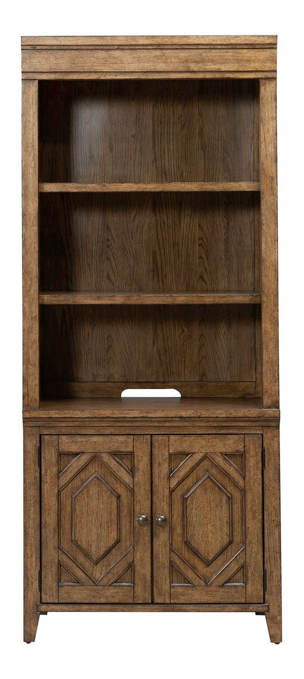 Carolina Park Wood Bunching Bookcase w/2 Doors