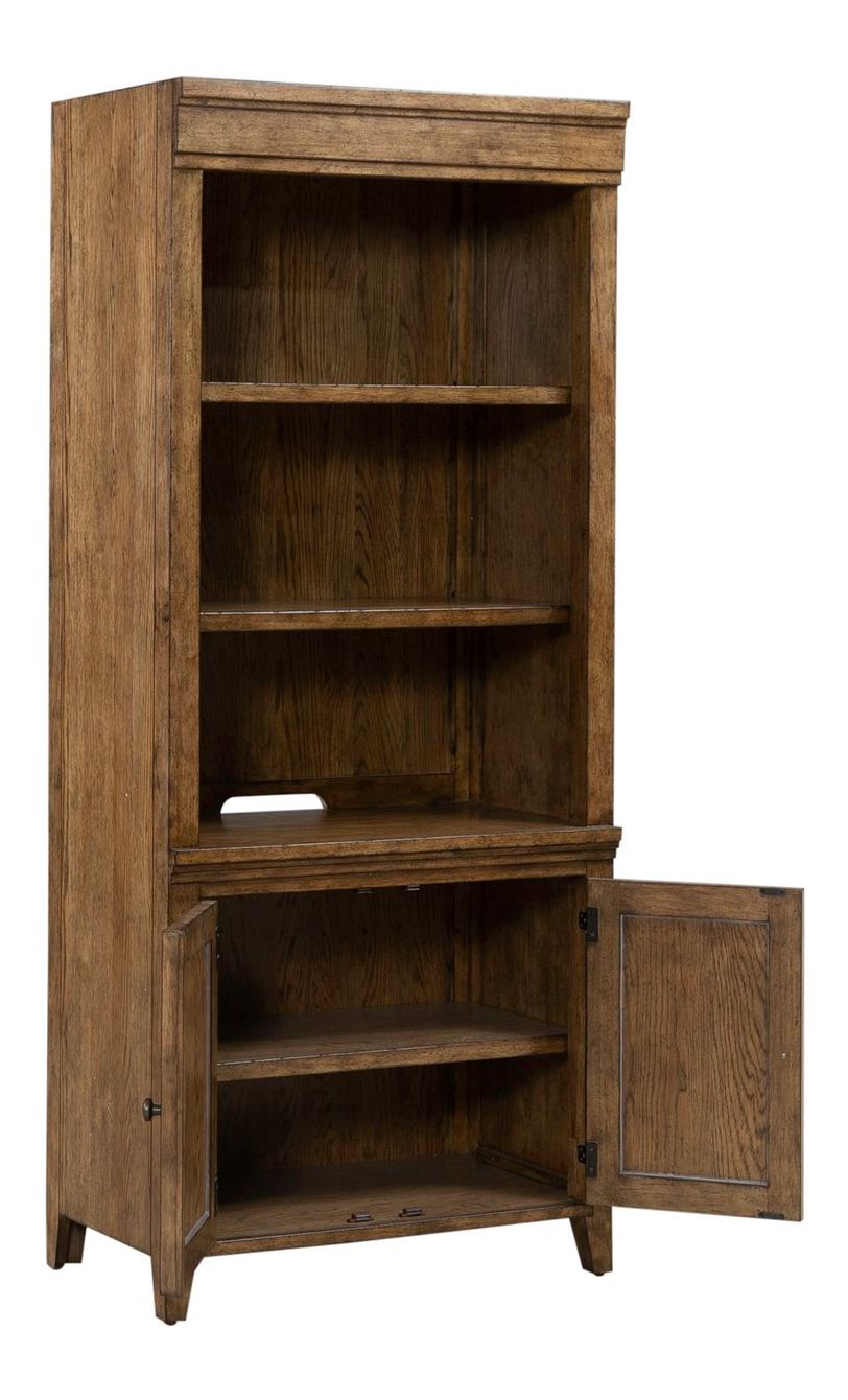 Carolina Park Wood Bunching Bookcase w/2 Doors