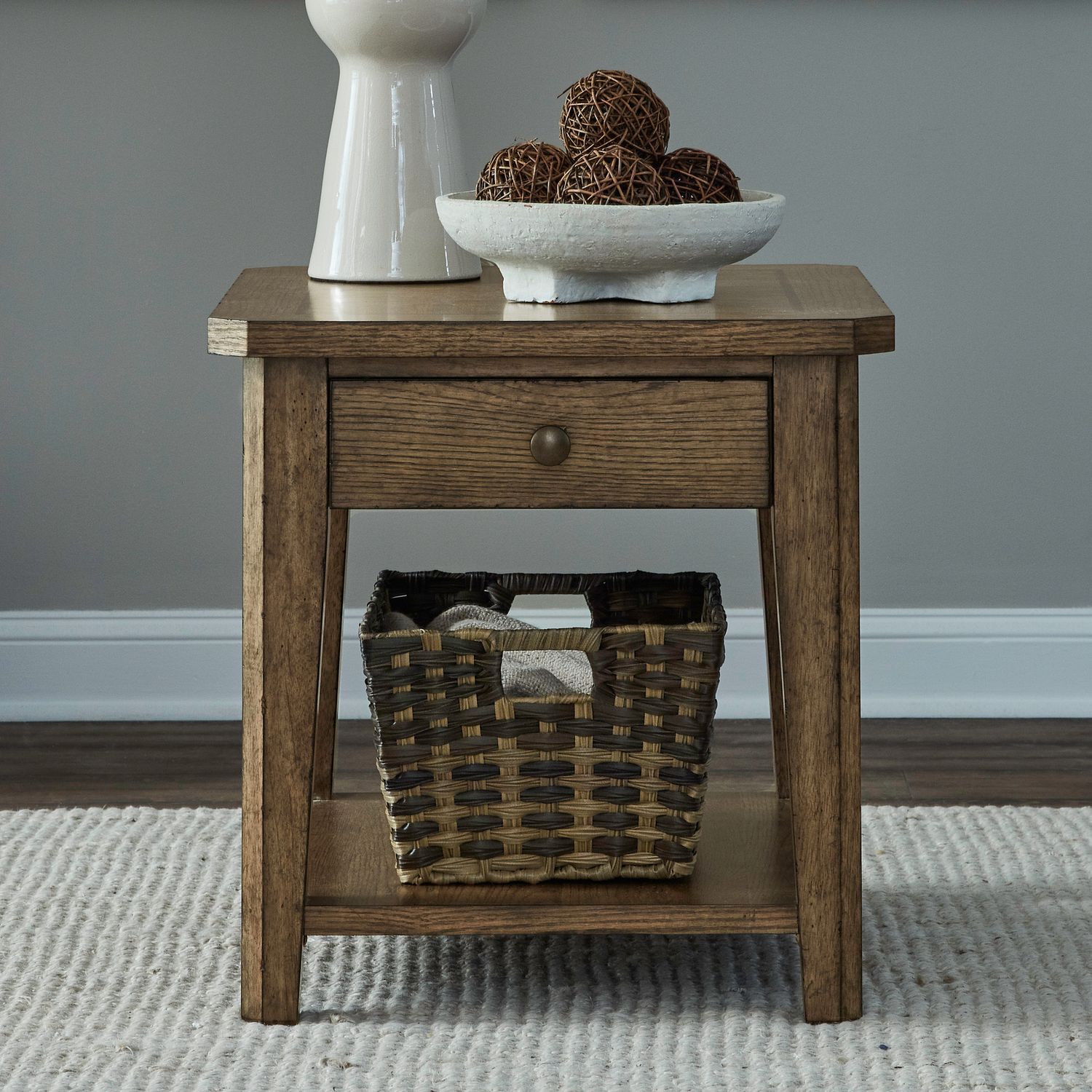 Carolina Park Octagonal 3-Piece Cocktail Table Set | Tobacco