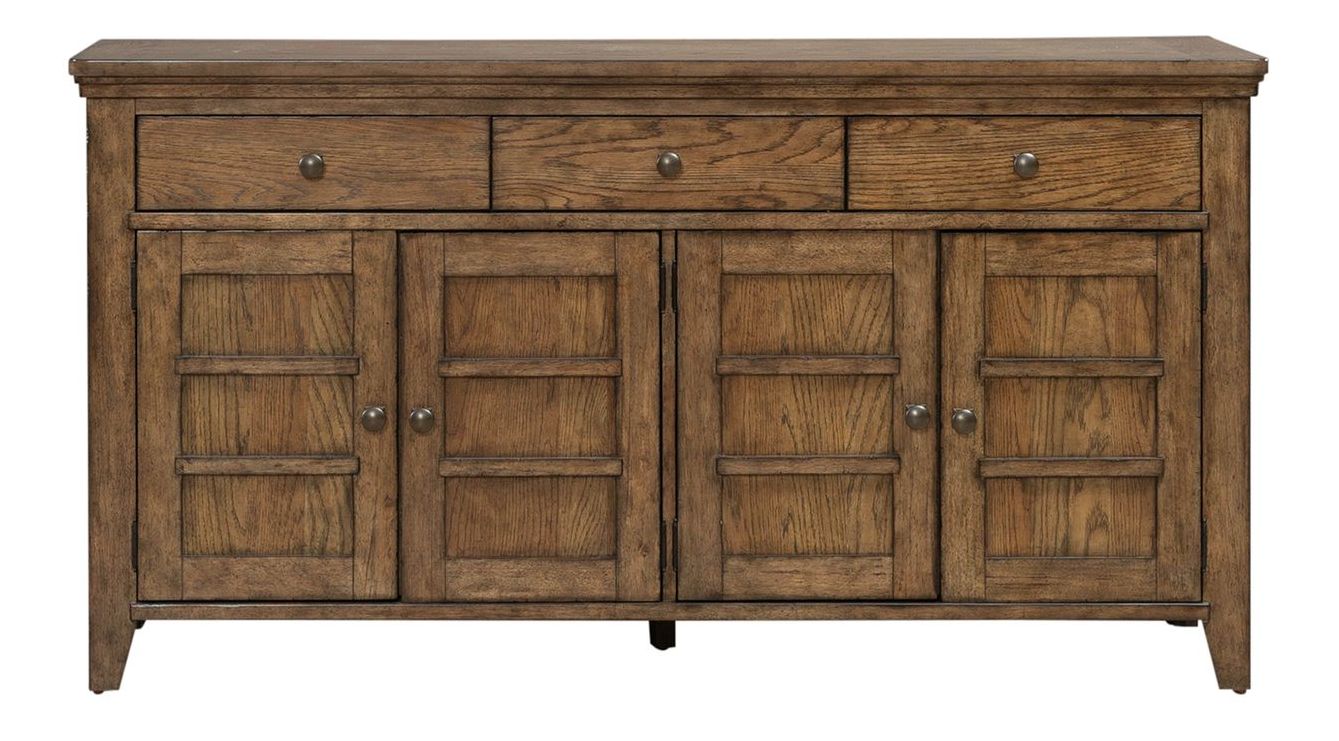 Carolina Park Extendable Dining Room Set - Amber Brown | SohoMod