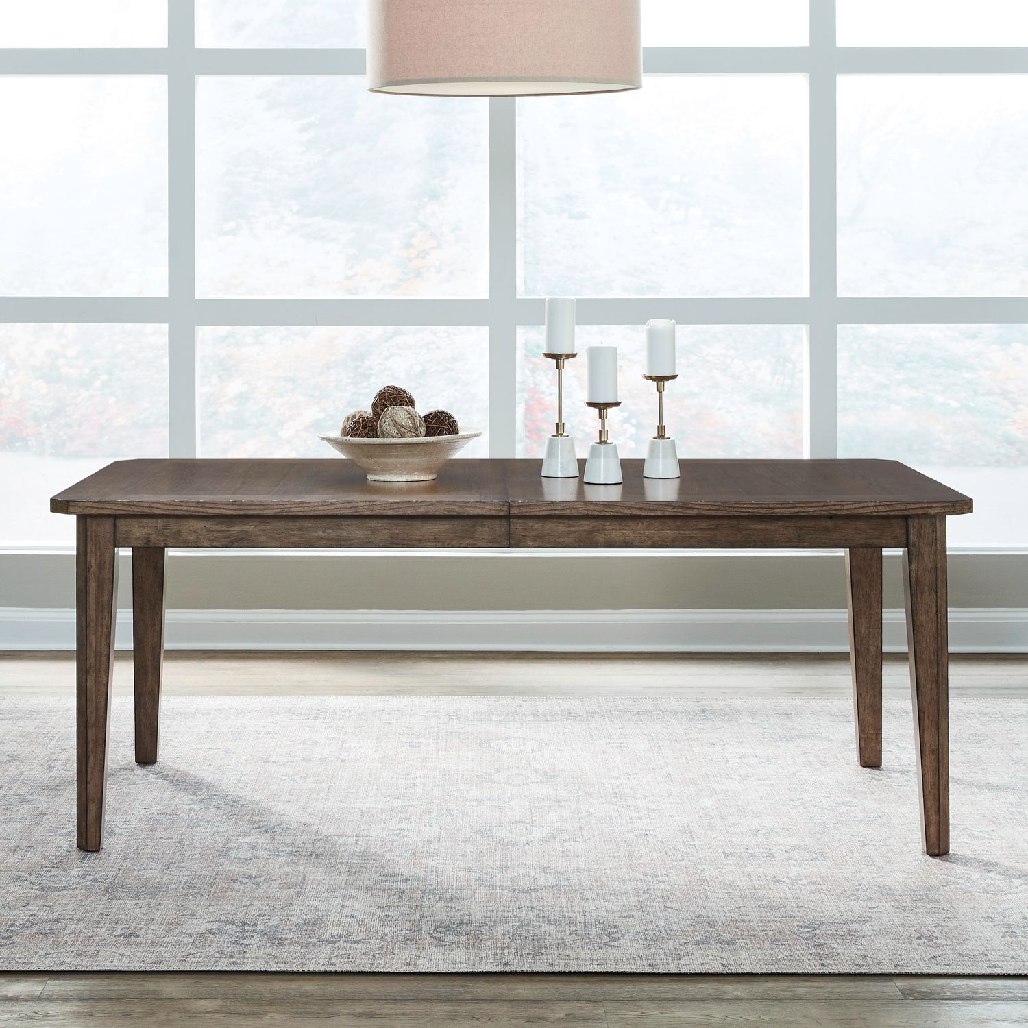 Carolina Park Rectangular Wood Extendable Dining Table