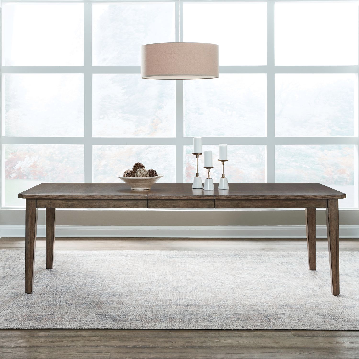 Carolina Park Extendable Dining Room Set - Amber Brown | SohoMod
