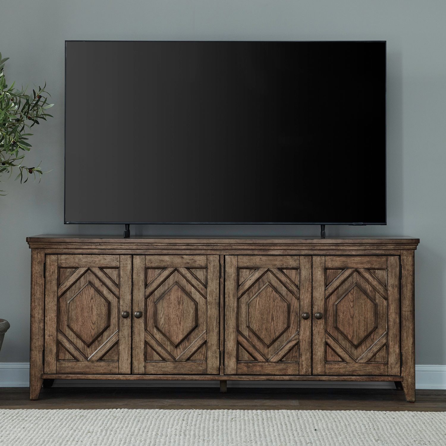 Carolina Park 78-inch Wood 2-Door TV Console