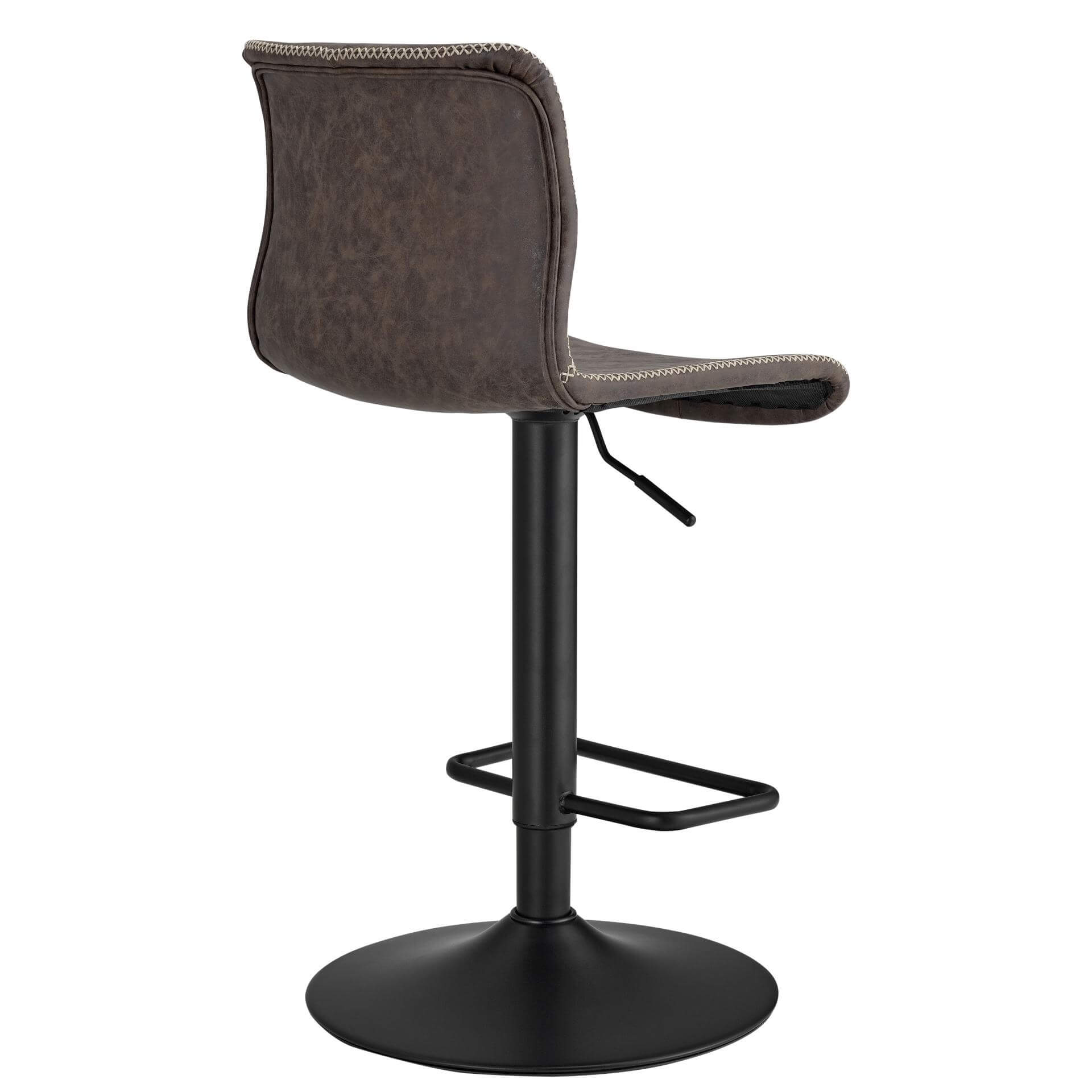 Jayden KD PU Low Back Gaslift Bar Stool