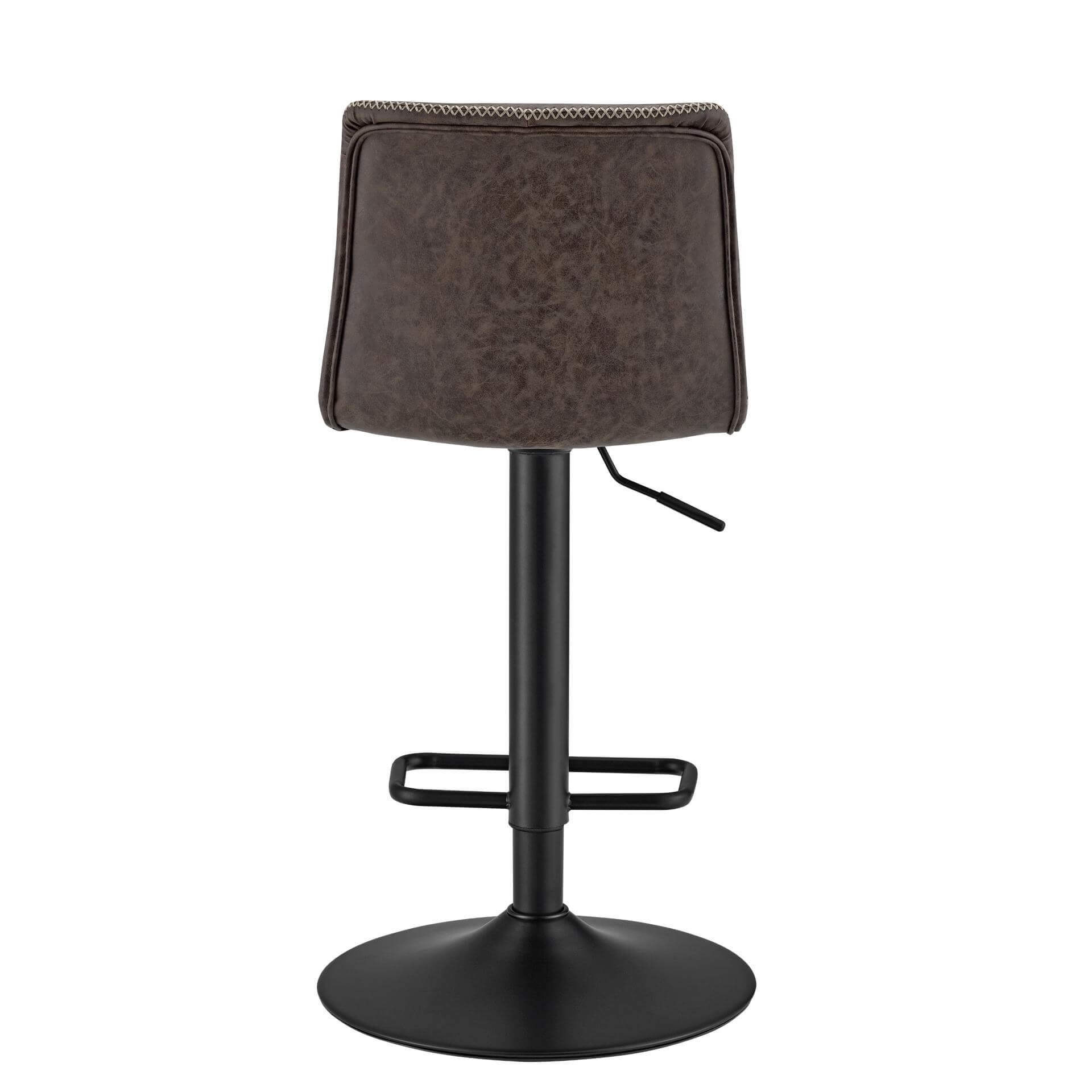 Jayden KD PU Low Back Gaslift Bar Stool