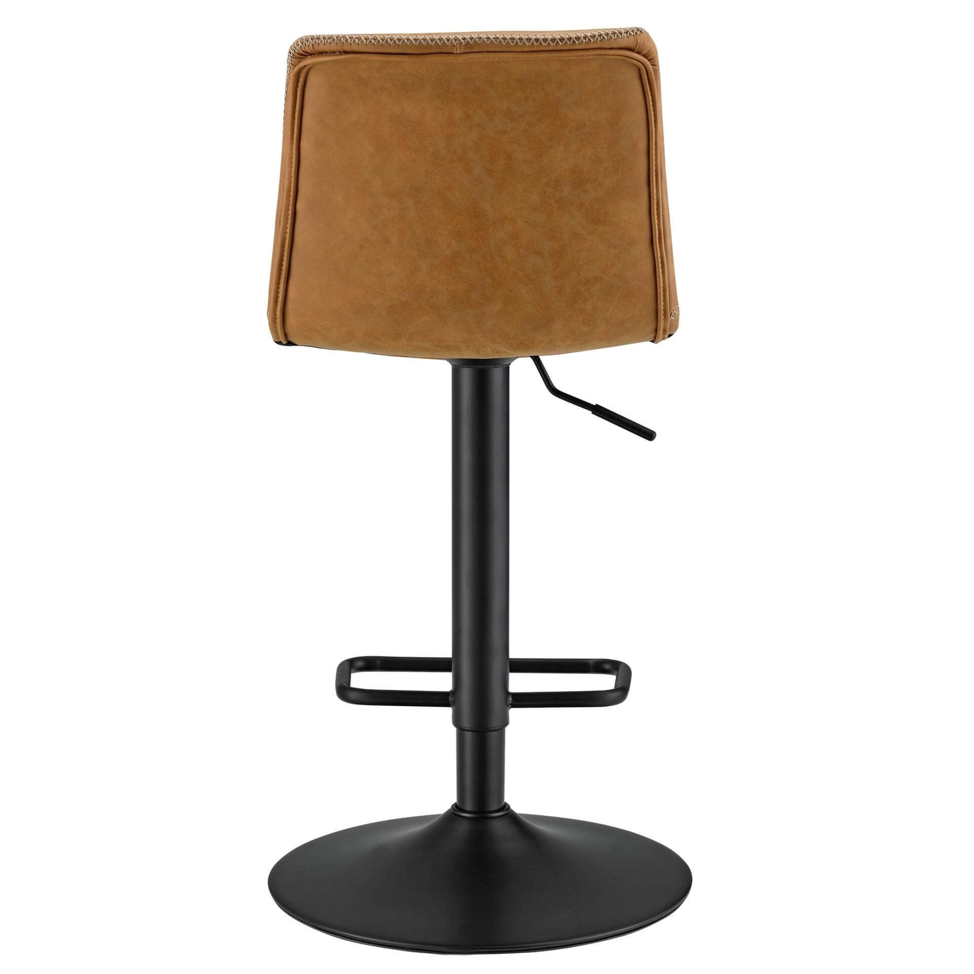 Jayden KD PU Low Back Gaslift Bar Stool