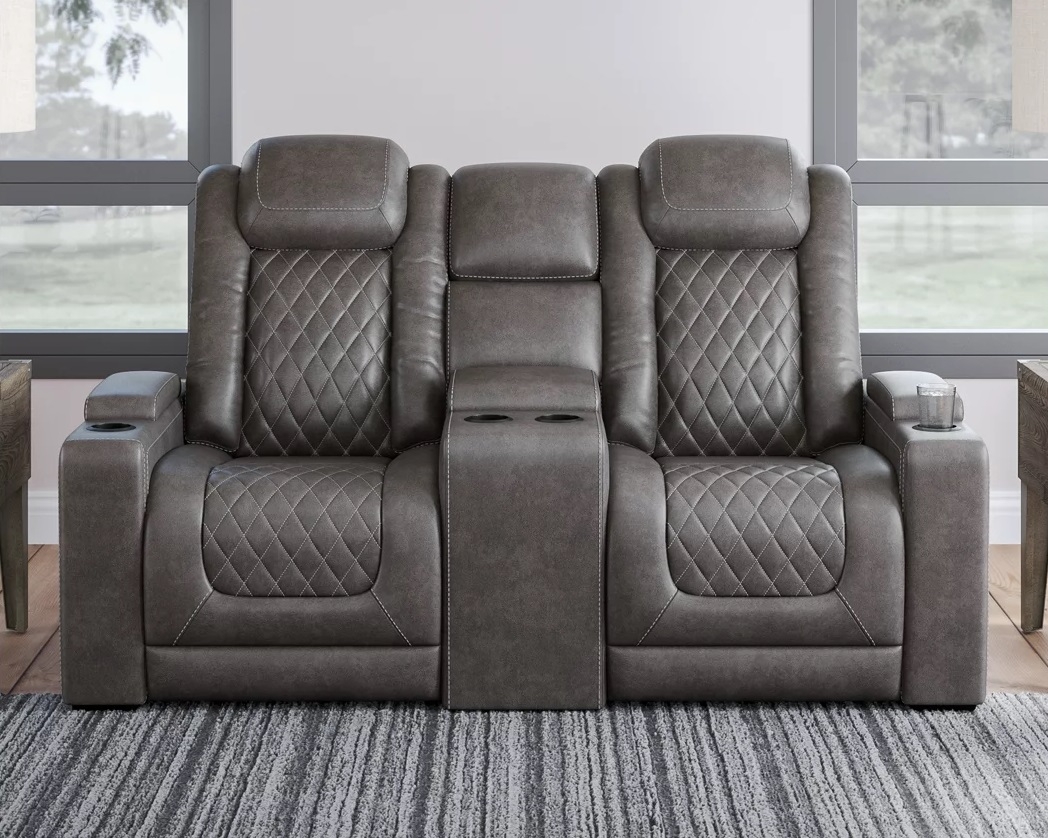 Hyllmont Polyester Power Recliner Living Room Set