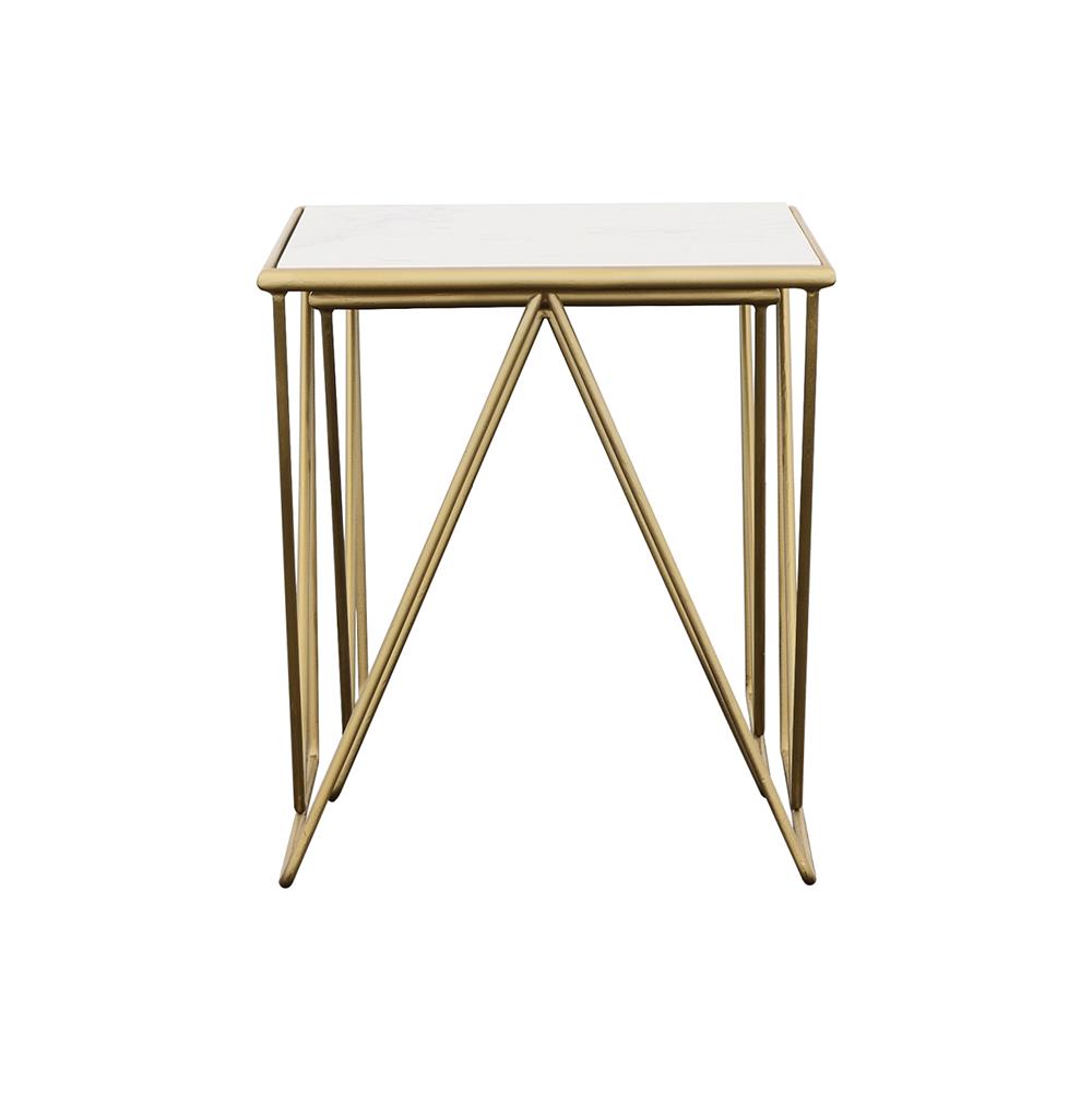 Bette 2-piece Nesting Table Set with Marble Top