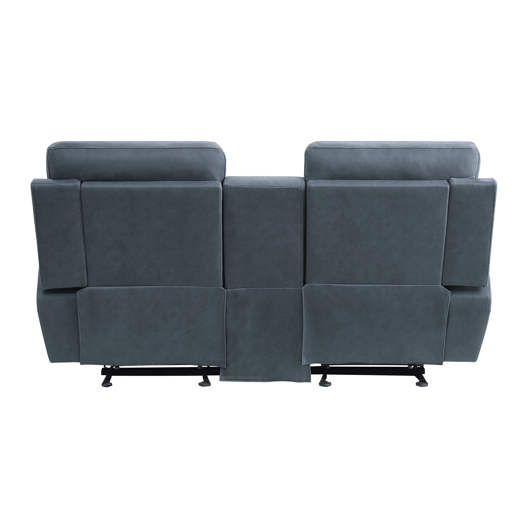 Clifton Microfiber Double Glider Reclining Loveseat w/Console