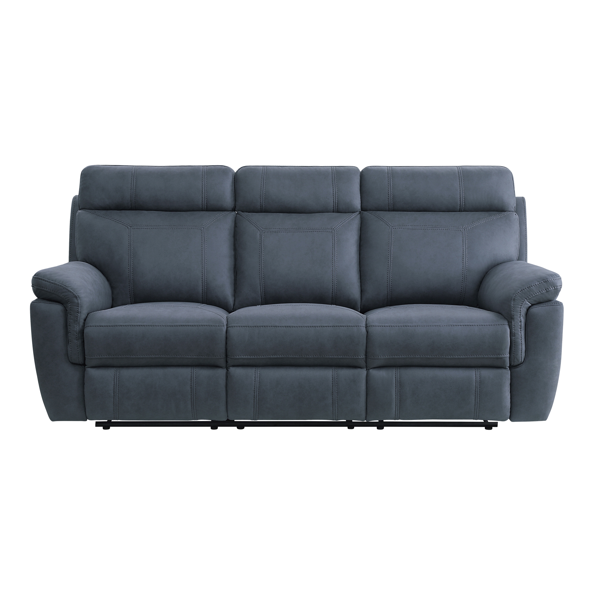 Clifton Microfiber Double Reclining Sofa with Drop-Down Cup Holders