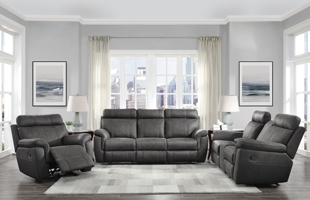 Clifton Microfiber Living Room Set