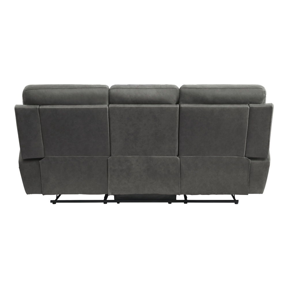 Clifton Microfiber Double Reclining Sofa with Drop-Down Cup Holders