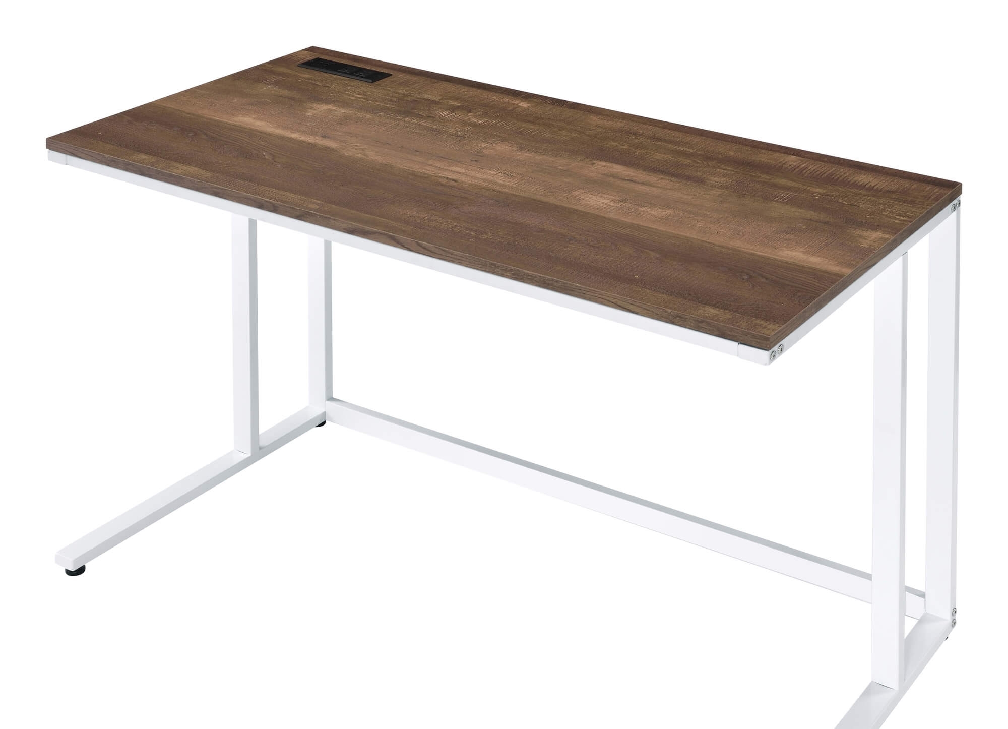 Tyrese Wood/Metal Writing Desk w/ USB Port