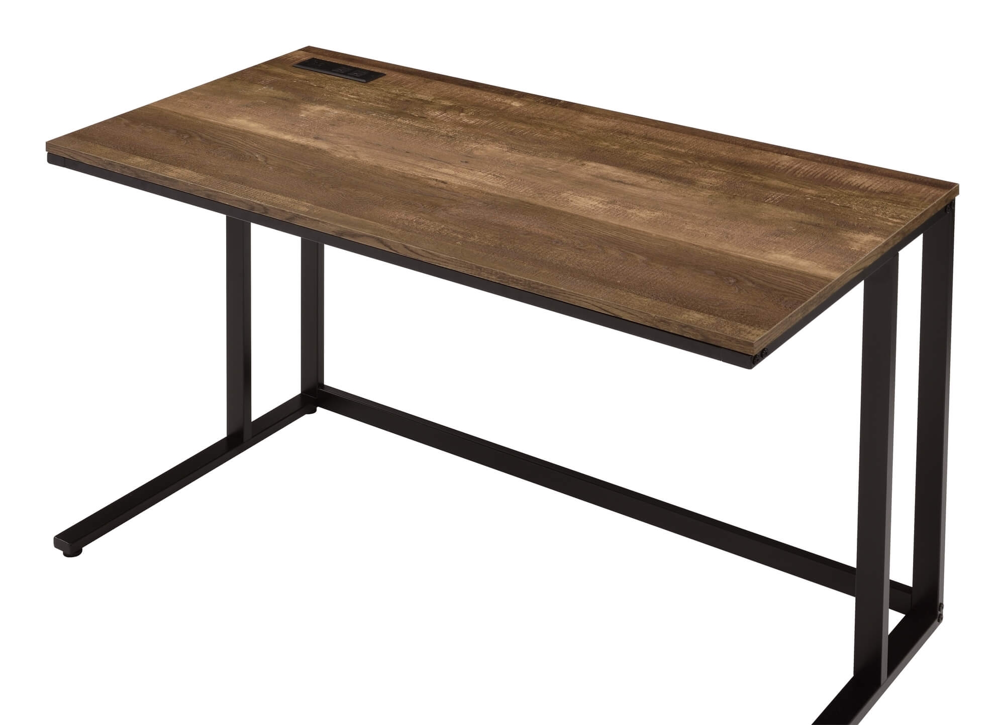 Tyrese Wood/Metal Writing Desk w/ USB Port