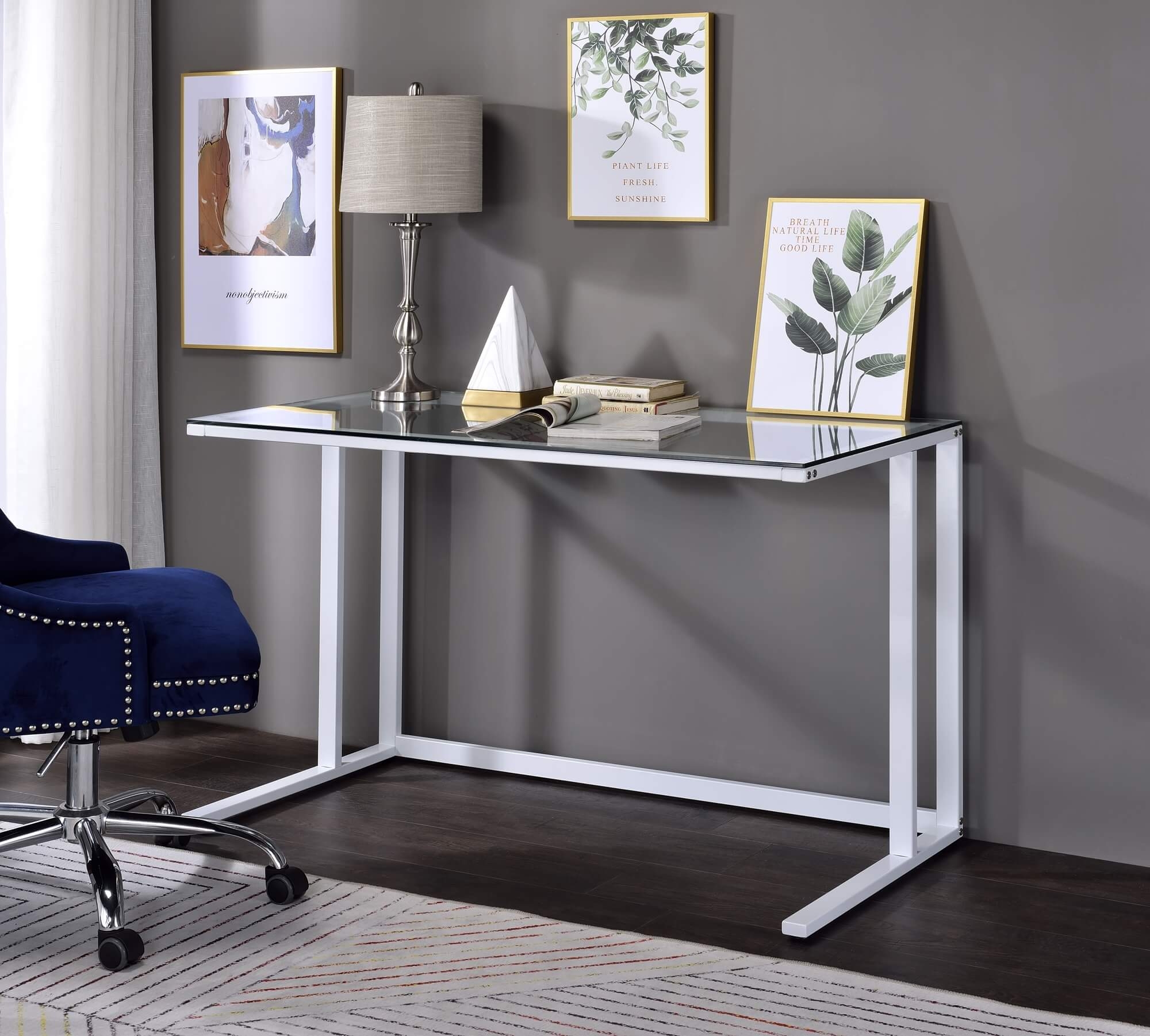 Tyrese Glass/Metal Writing Desk