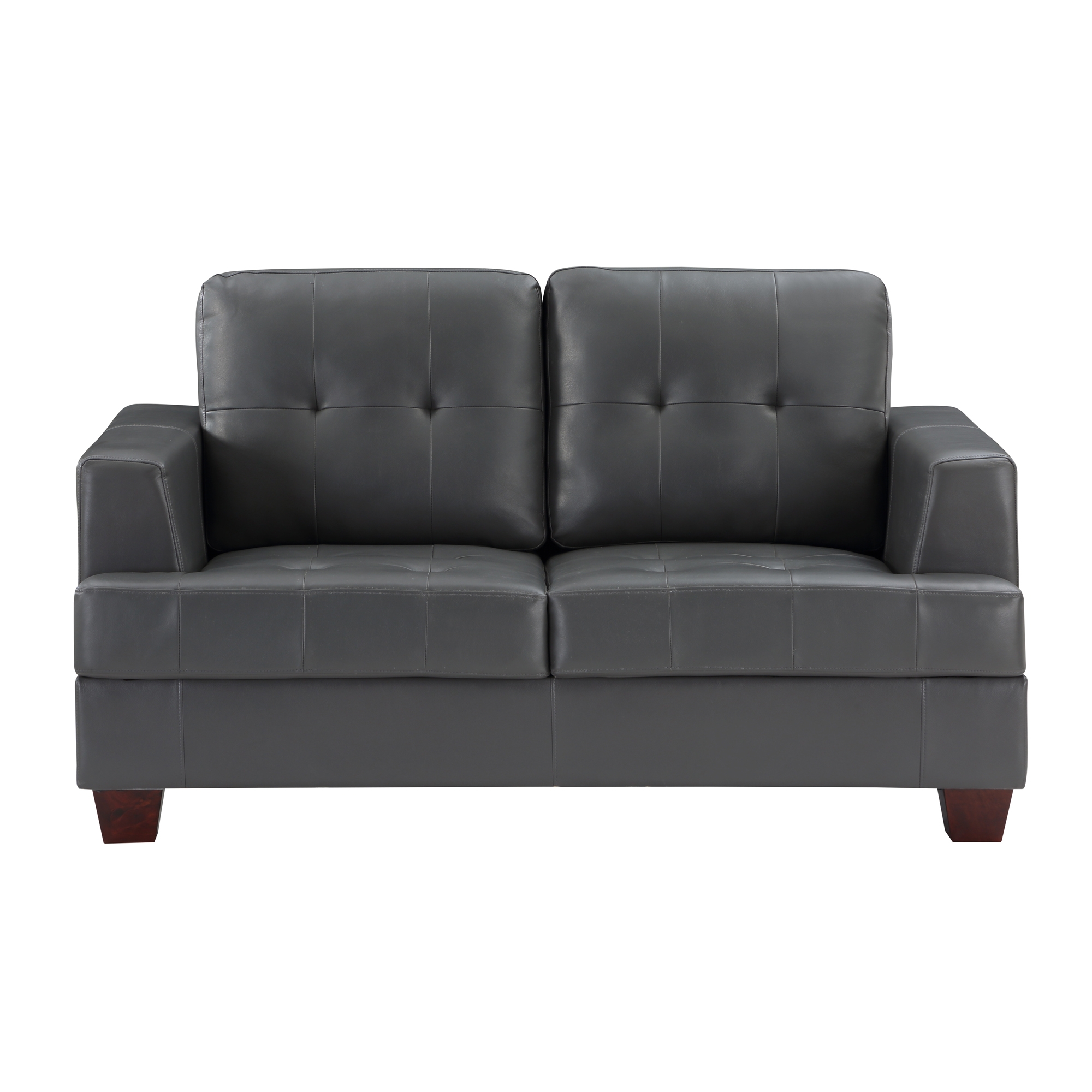 Hinsall Leatherette Loveseat