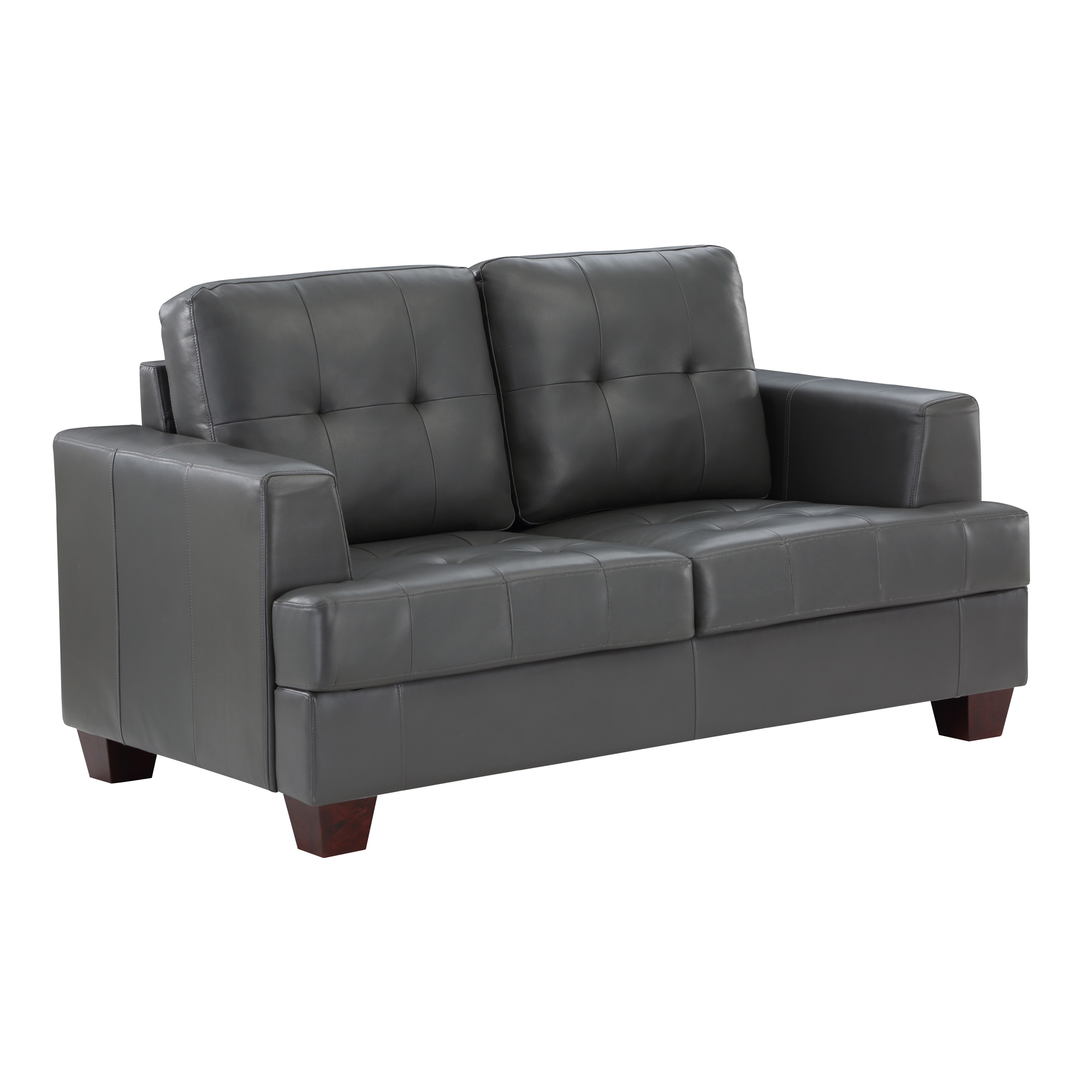 Hinsall Leatherette Loveseat