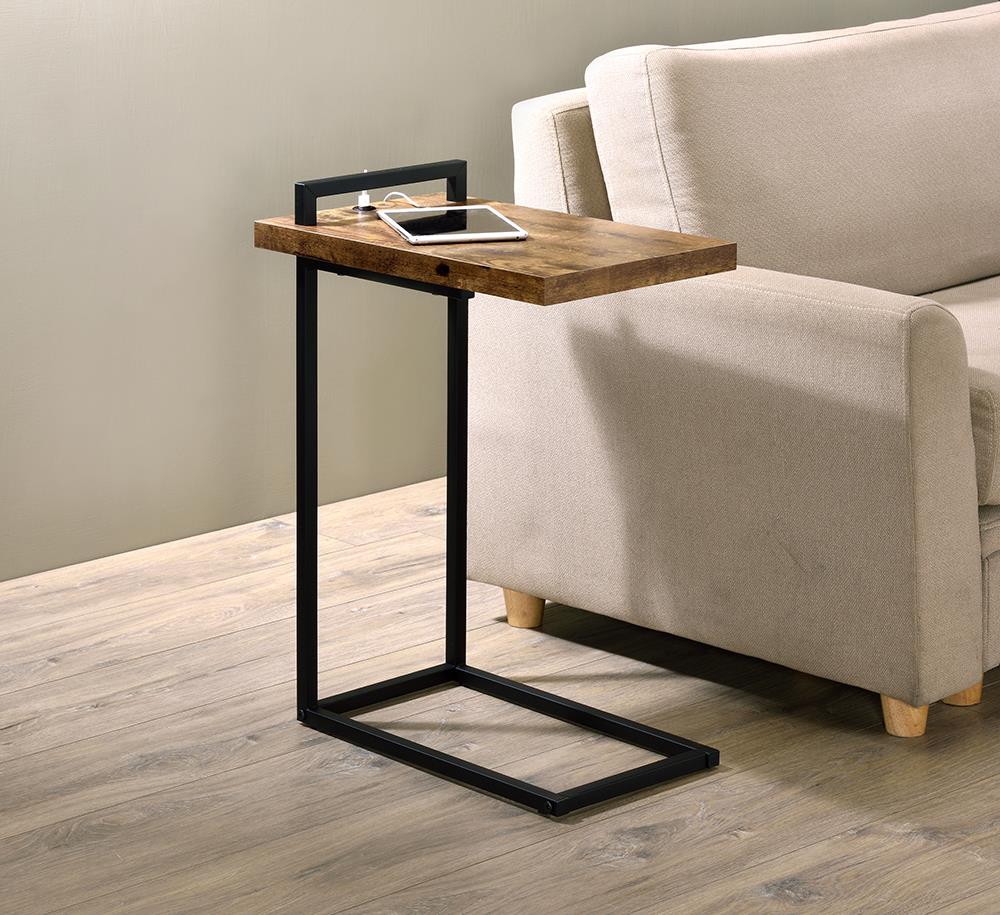 Maxwell C-shaped Accent Table w/ USB Charging Port