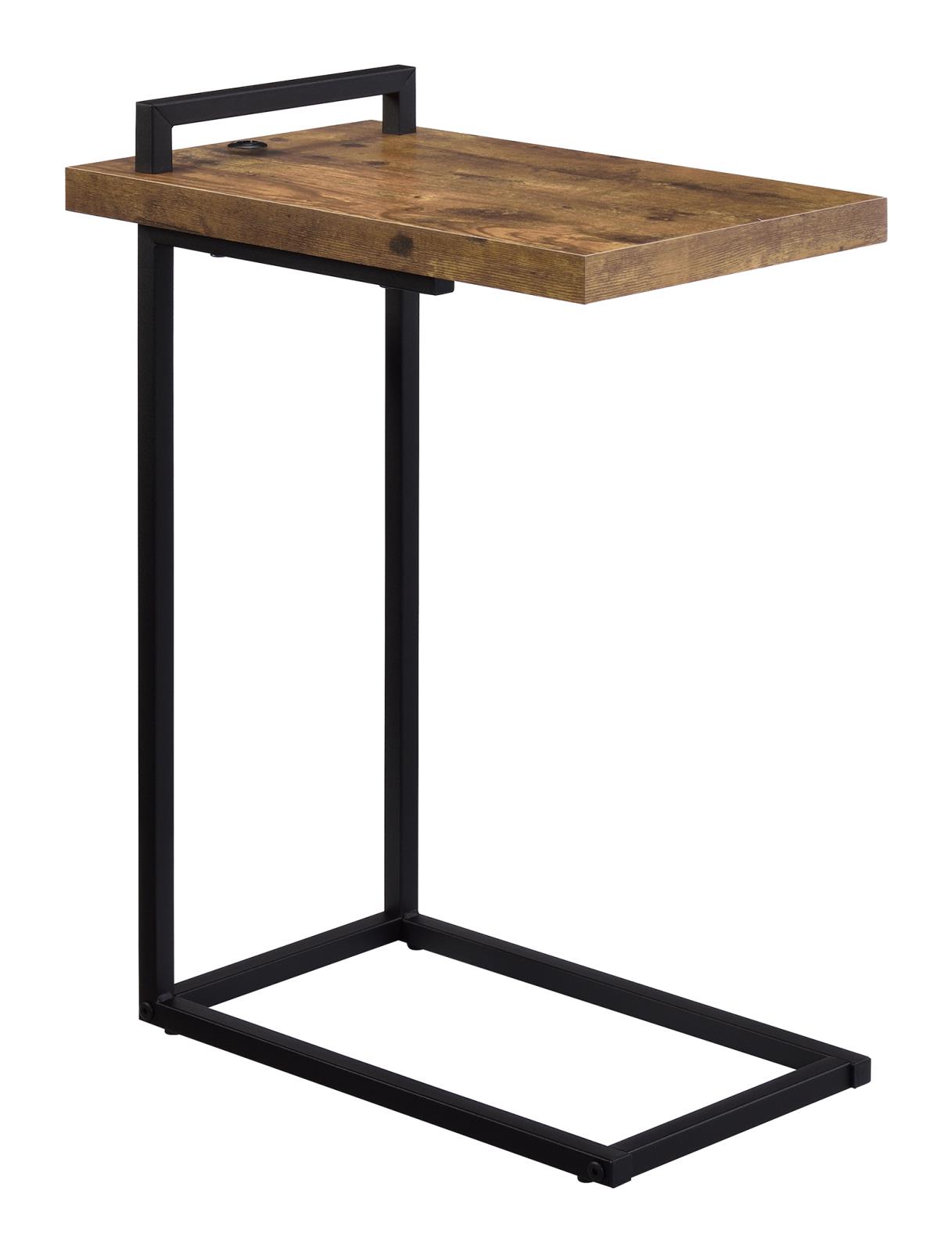 Maxwell C-shaped Accent Table w/ USB Charging Port