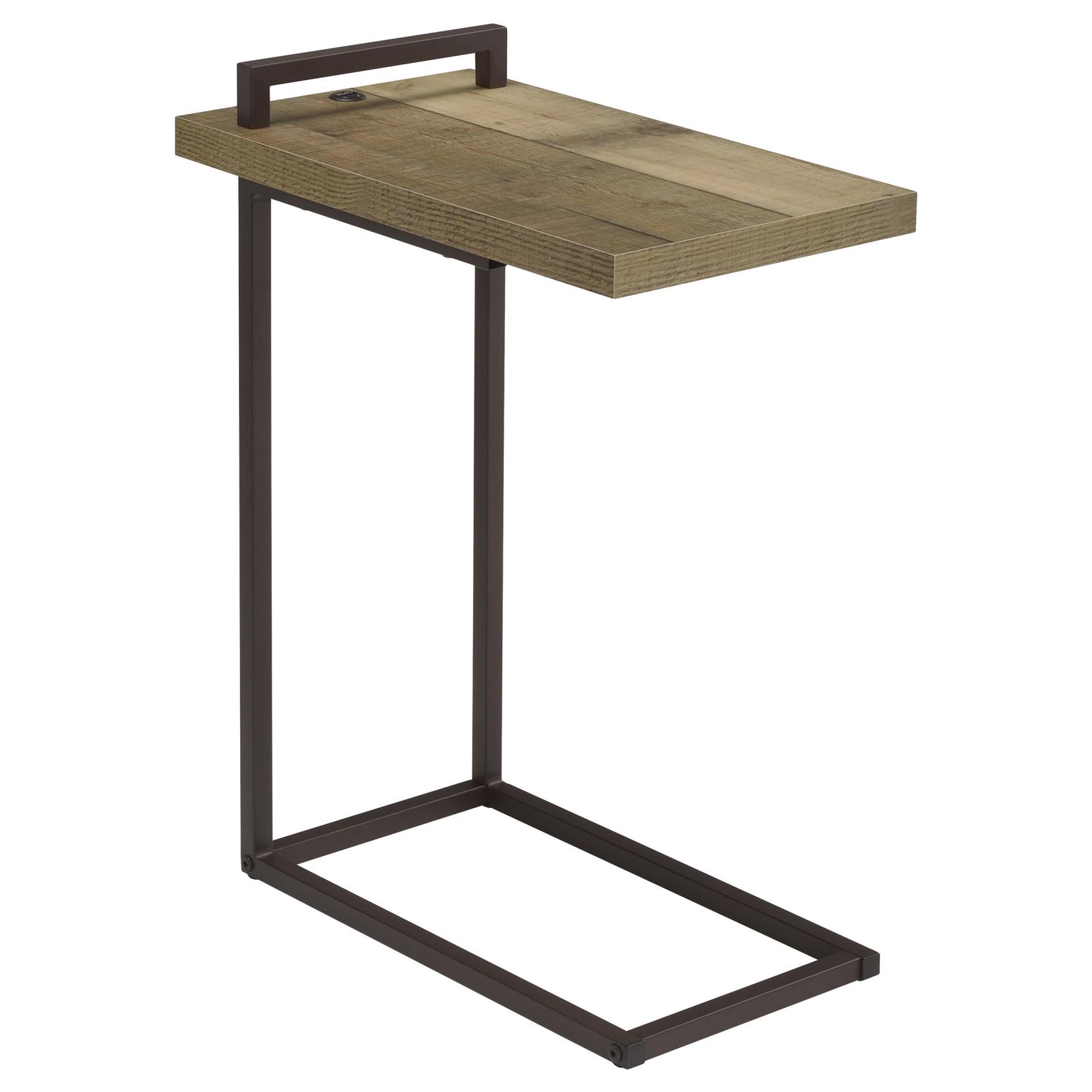 Maxwell C-shaped Accent Table w/ USB Charging Port