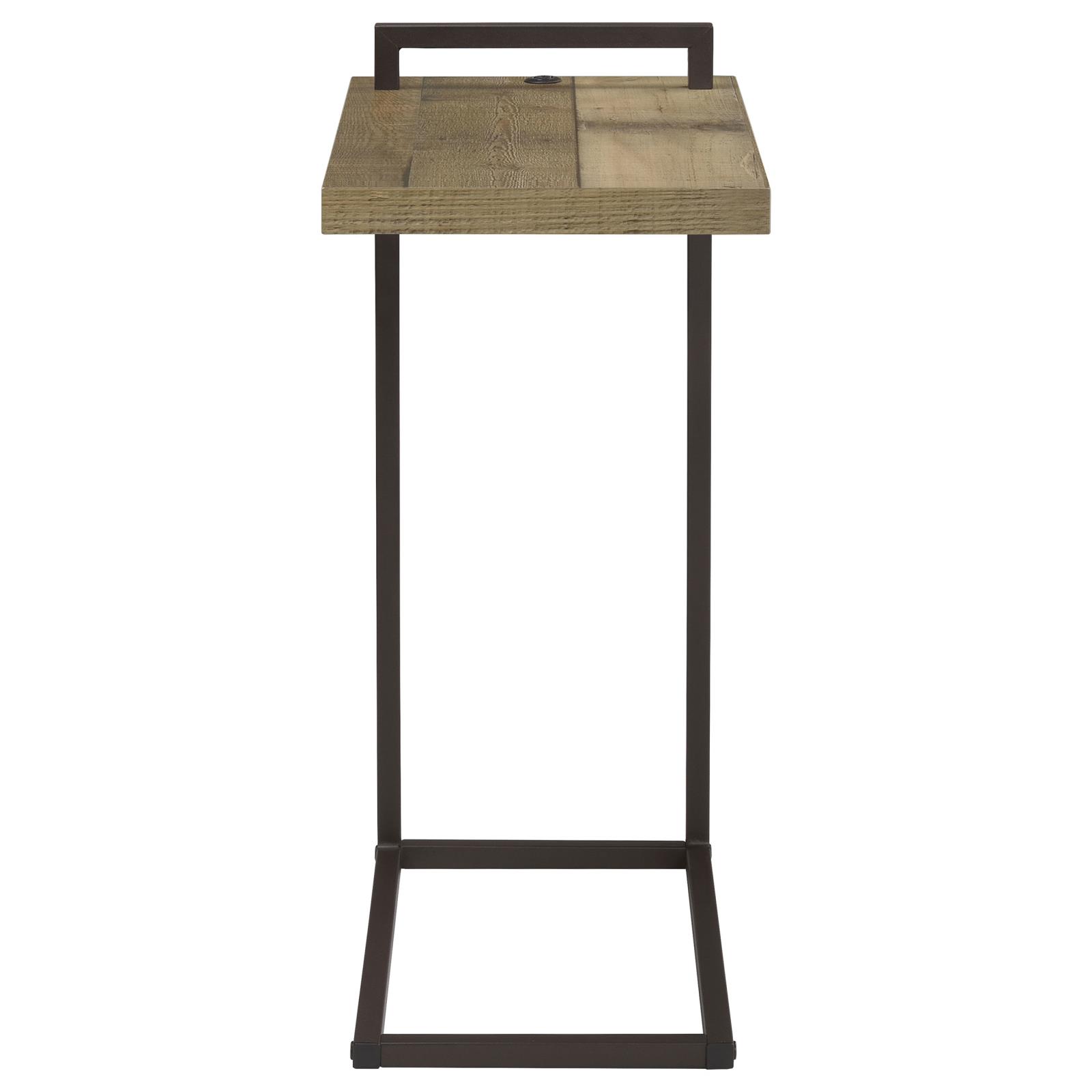 Maxwell C-shaped Accent Table w/ USB Charging Port