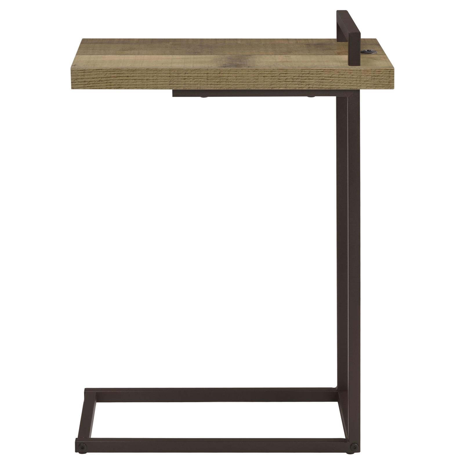 Maxwell C-shaped Accent Table w/ USB Charging Port
