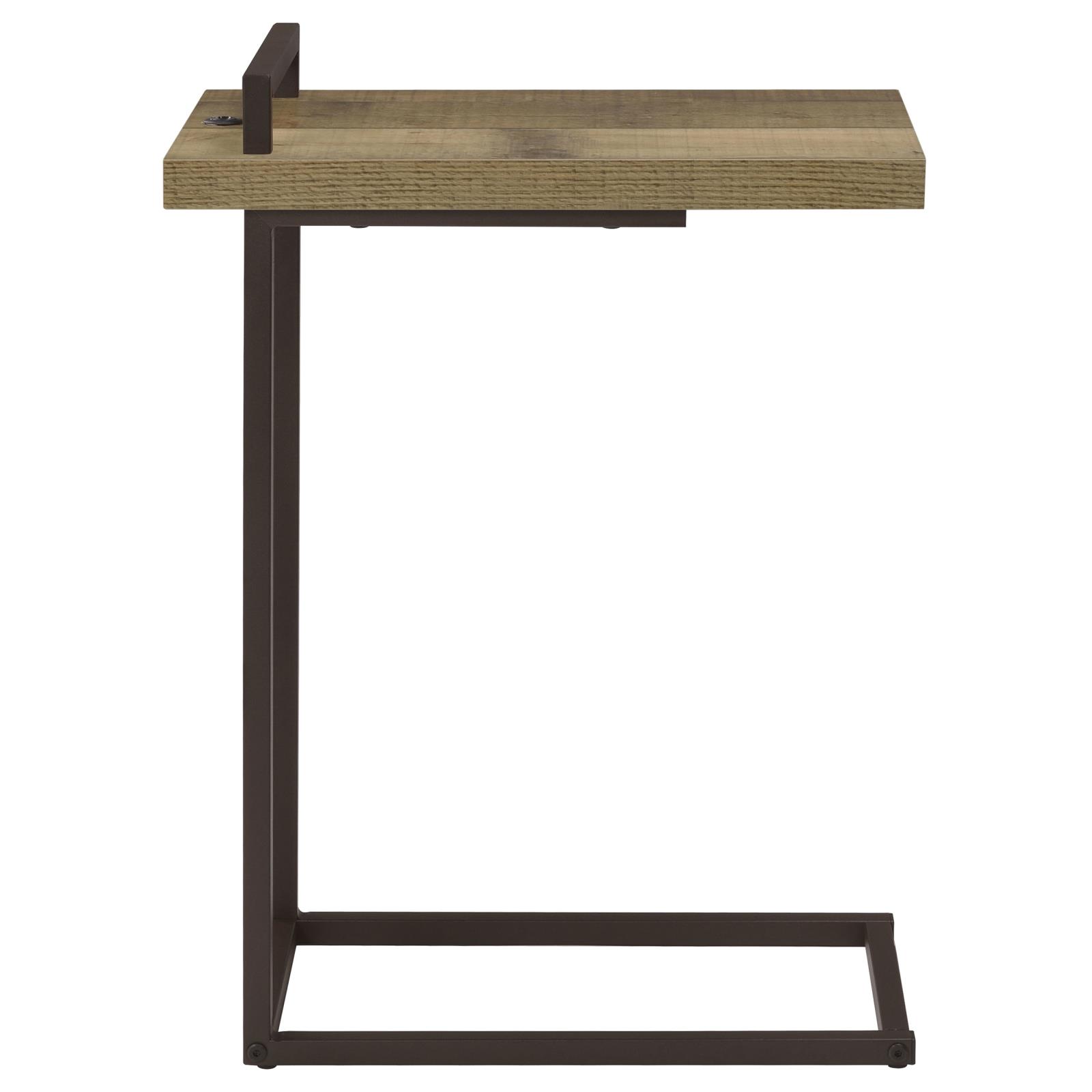 Maxwell C-shaped Accent Table w/ USB Charging Port