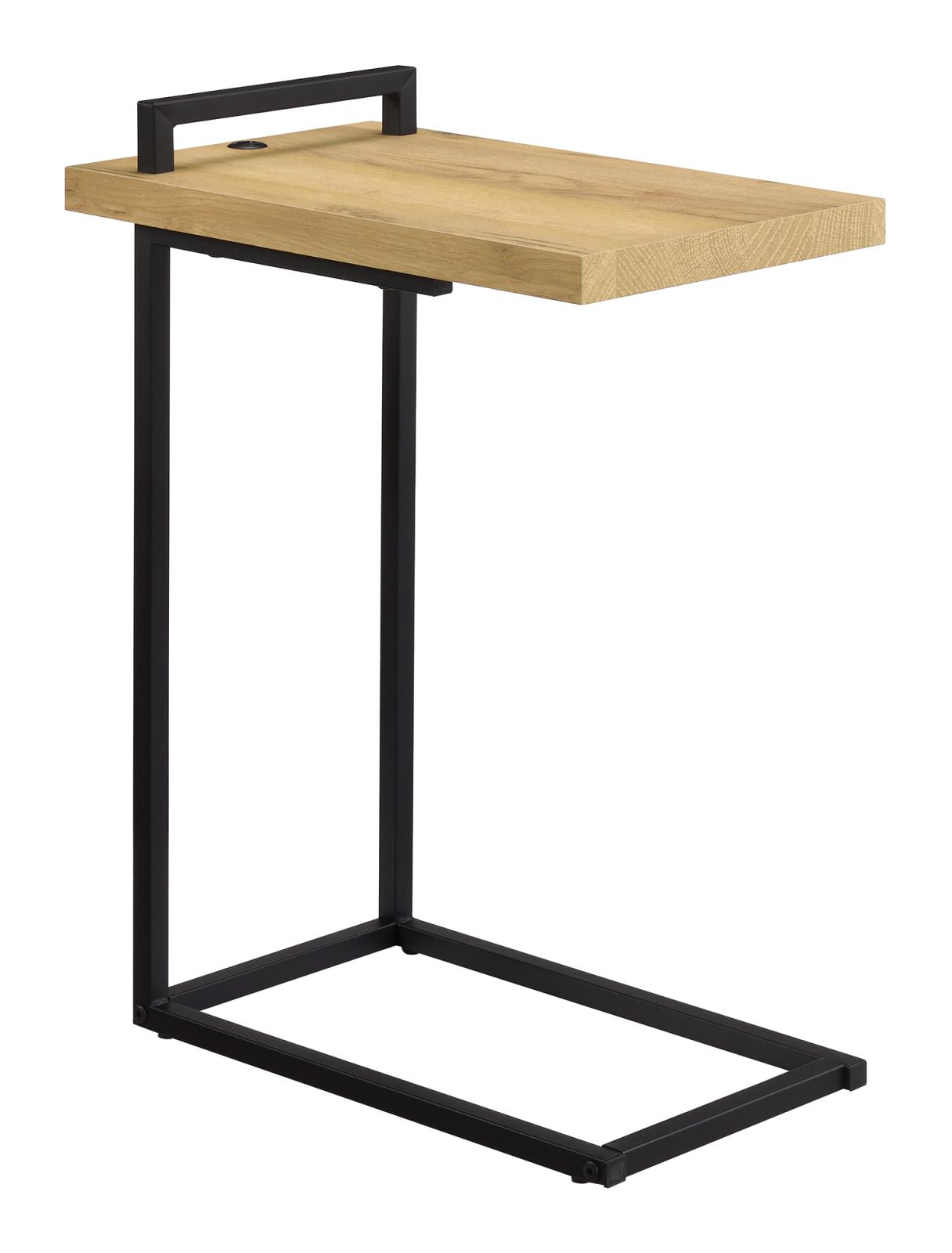 Maxwell C-shaped Accent Table w/ USB Charging Port