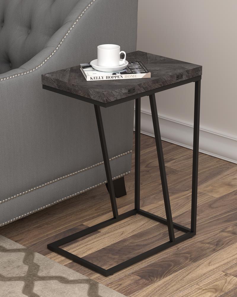 Carly Expandable Chevron Rectangular Accent Table