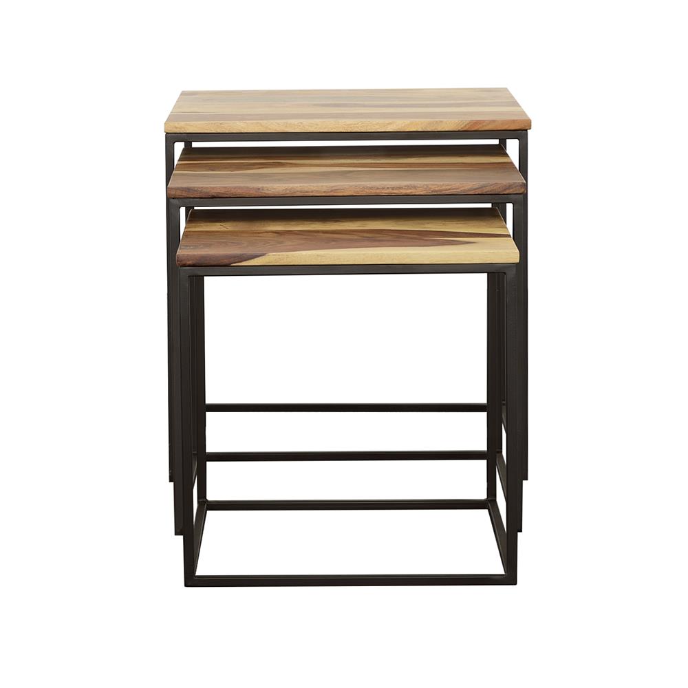 Belcourt 3-piece Square Wood Nesting Tables