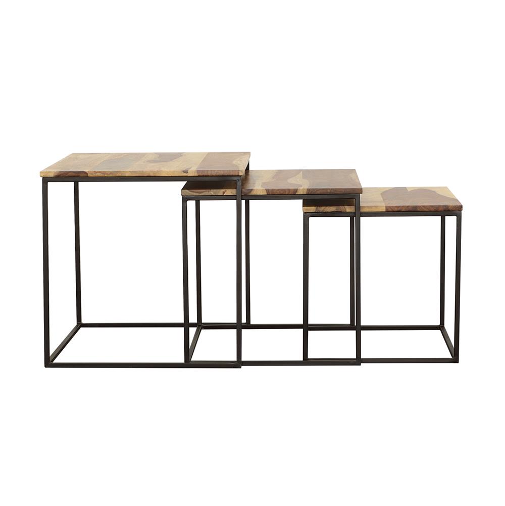 Belcourt 3-piece Square Wood Nesting Tables