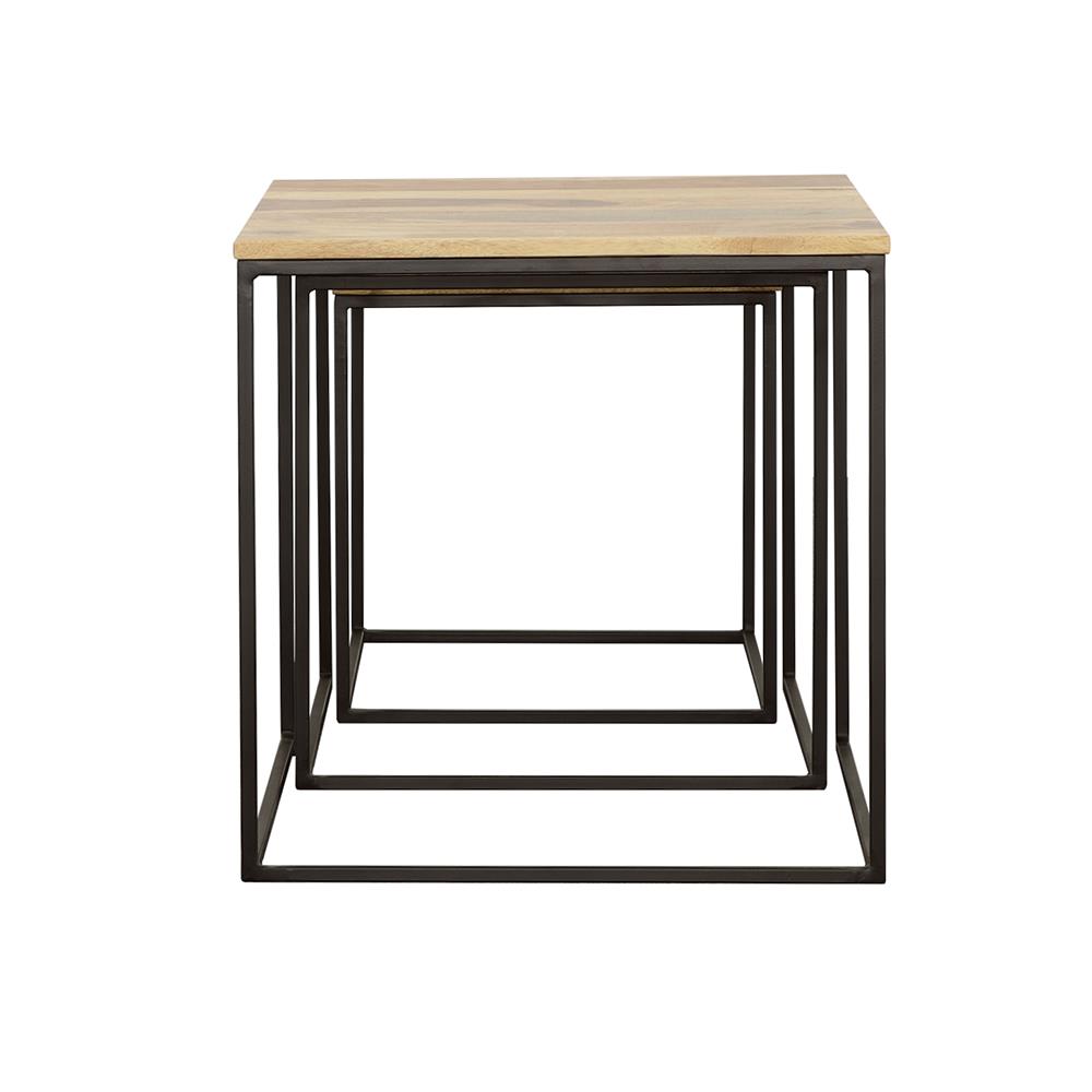 Belcourt 3-piece Square Wood Nesting Tables