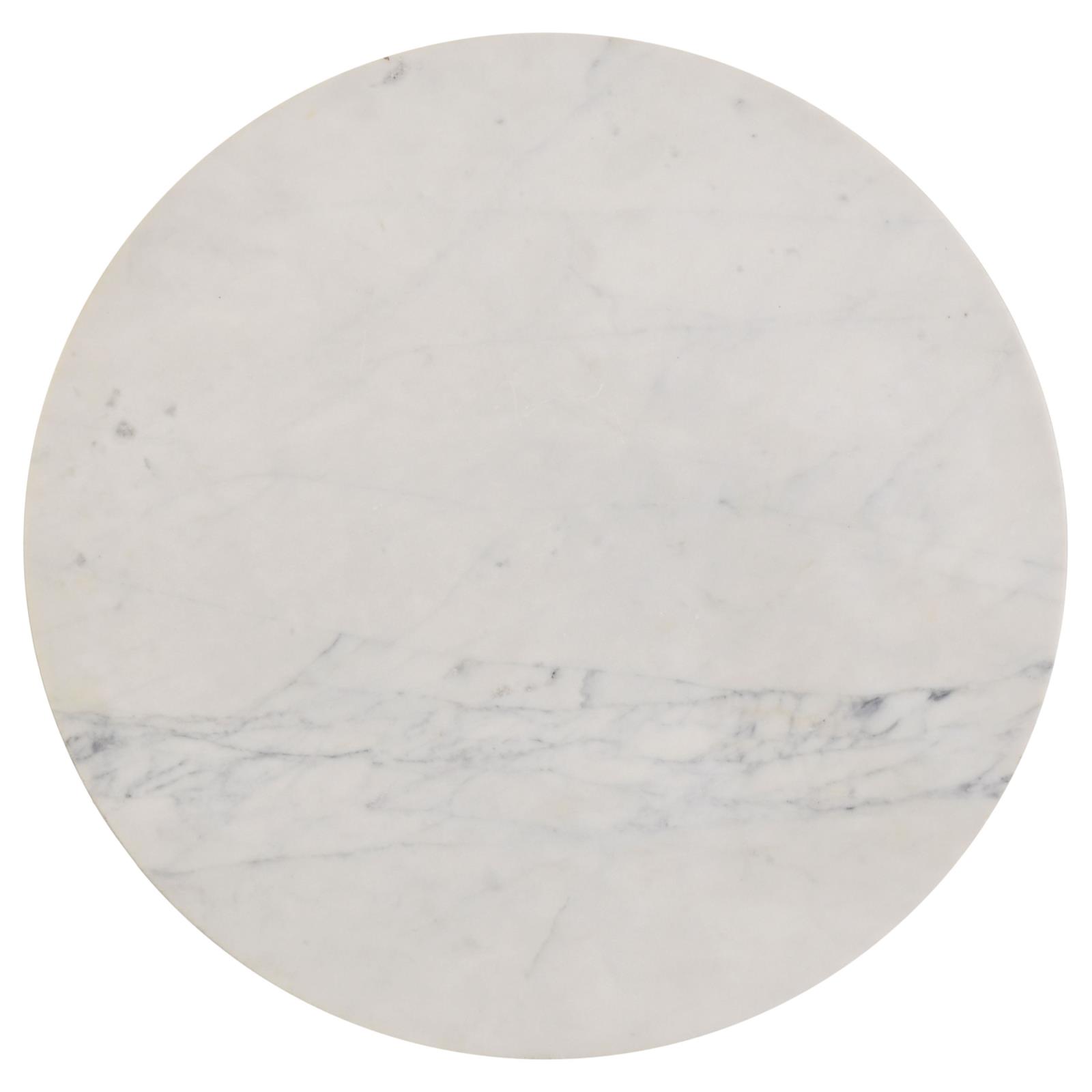 Halona Round Accent Table with Marble Top