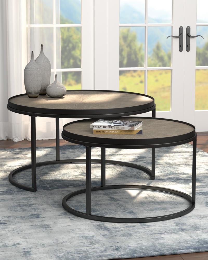 Rodrigo 2-piece Round Nesting Tables
