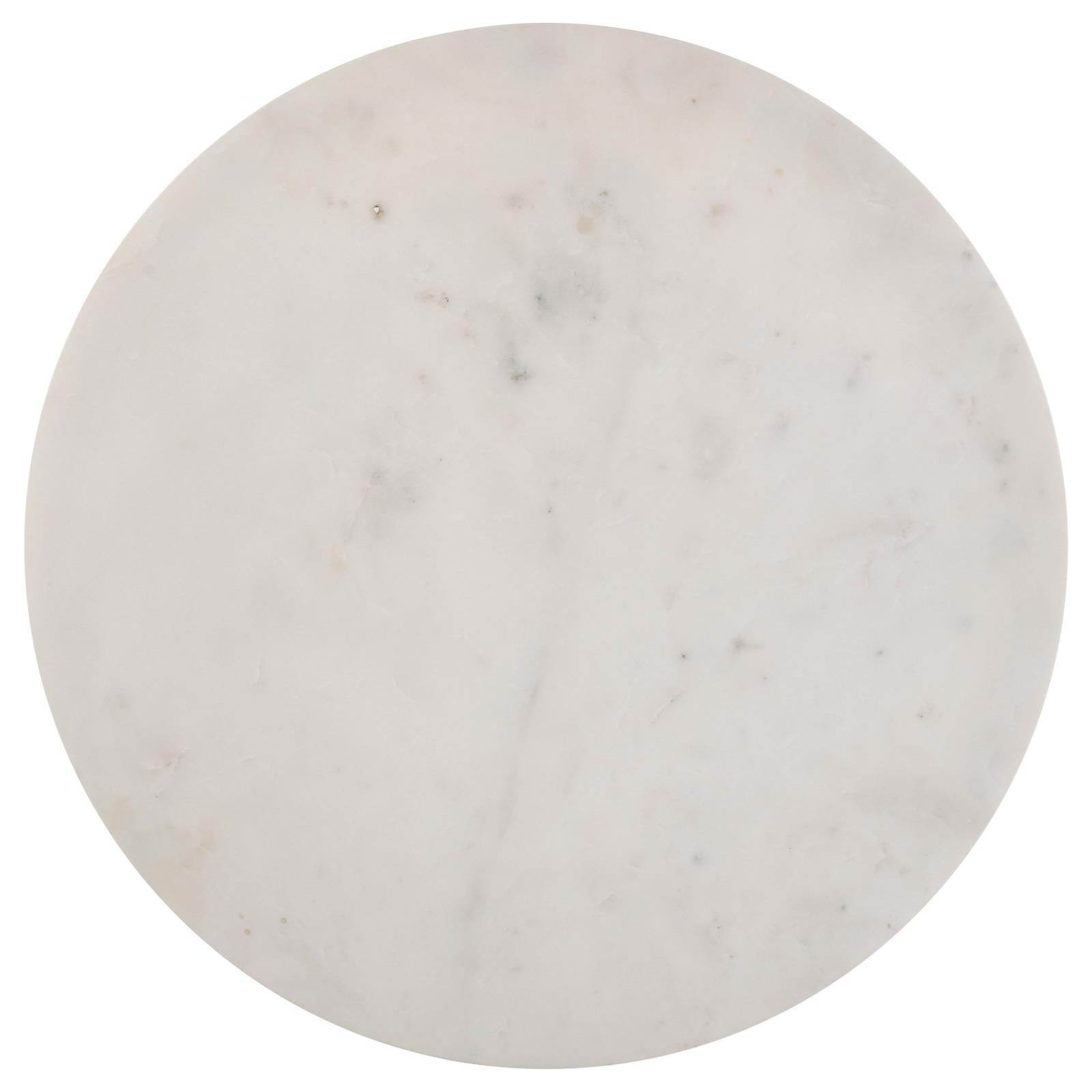 Miguel Round Accent Table with Marble Top
