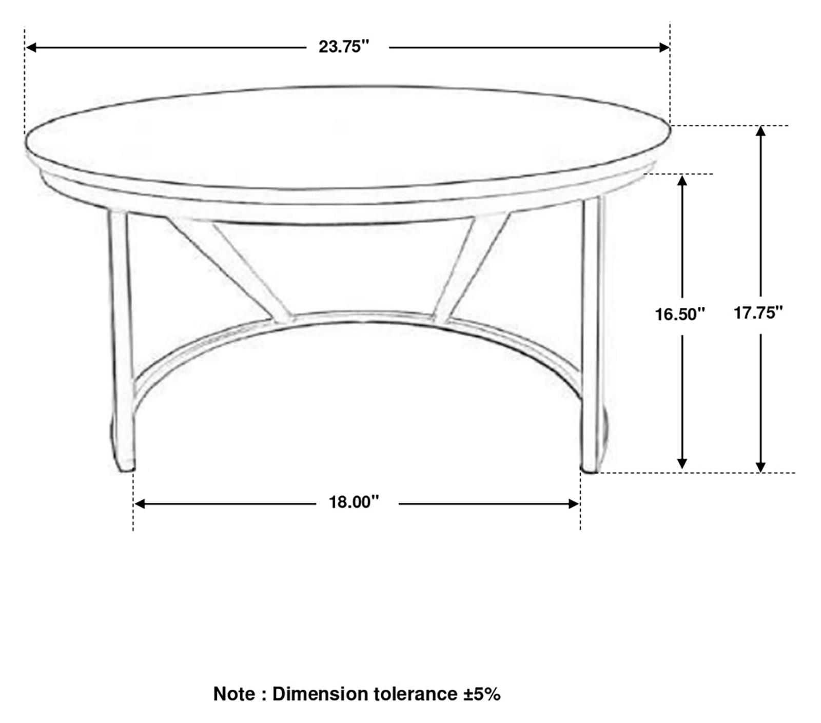 Miguel Round Accent Table with Marble Top
