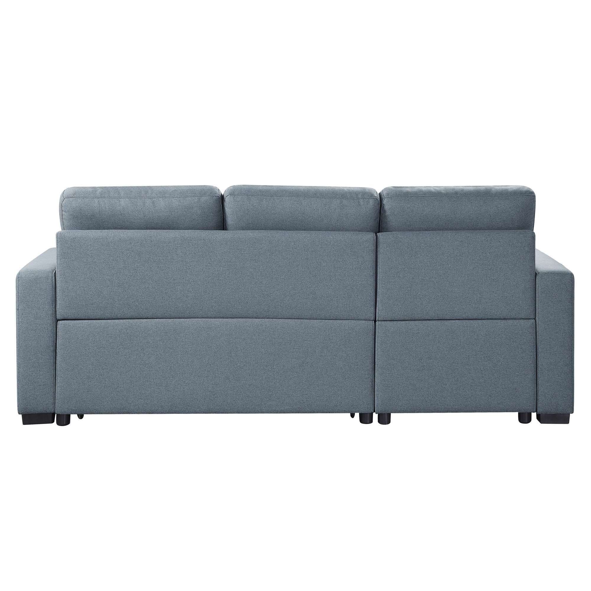 Cornish Fabric Reversible Sectional with Pull-out Bed and Hidden Storage
