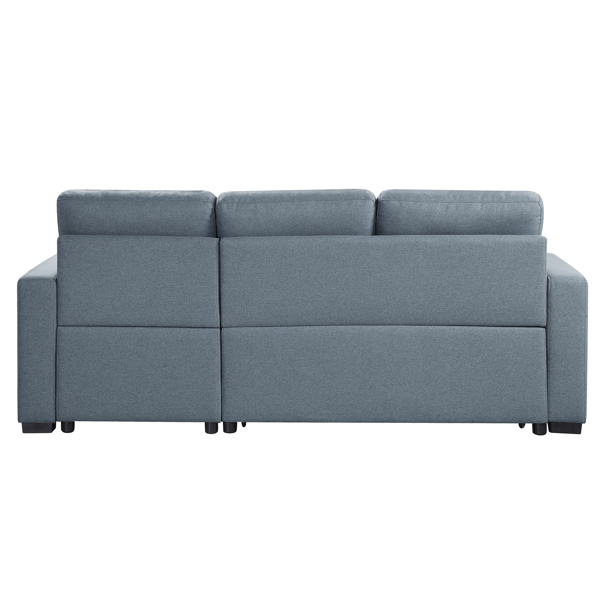 Cornish Fabric Reversible Sectional with Pull-out Bed and Hidden Storage