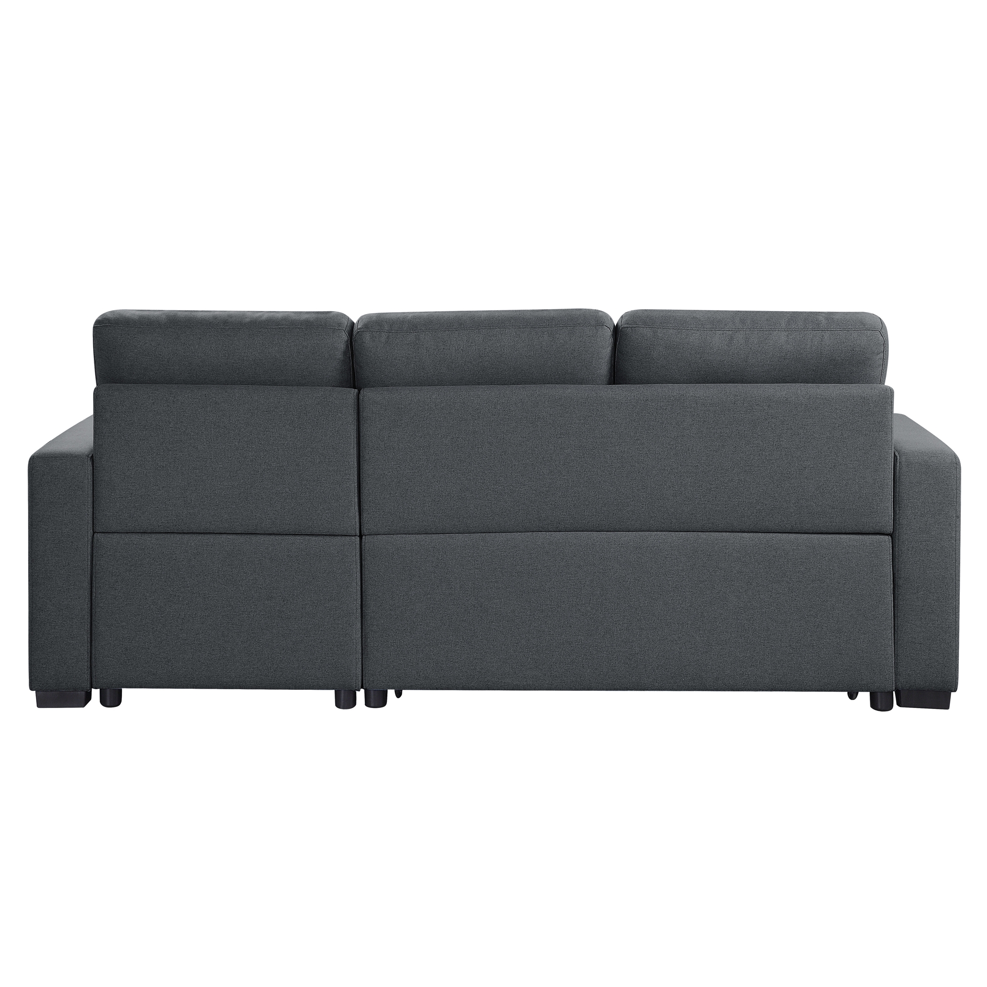 Cornish Fabric Reversible Sectional with Pull-out Bed and Hidden Storage