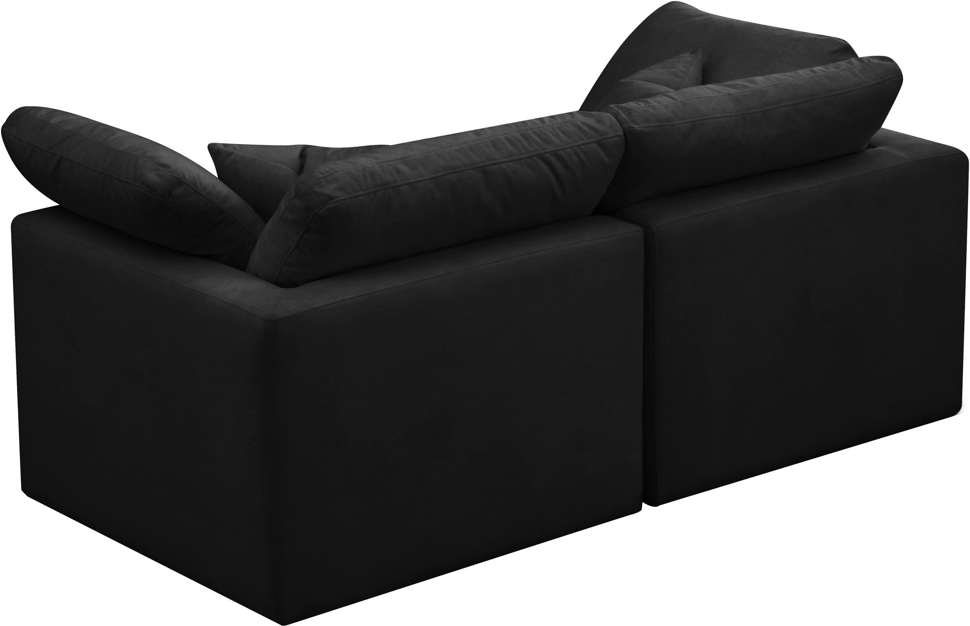 Plush 70" Velvet Standard Comfort Modular Sofa