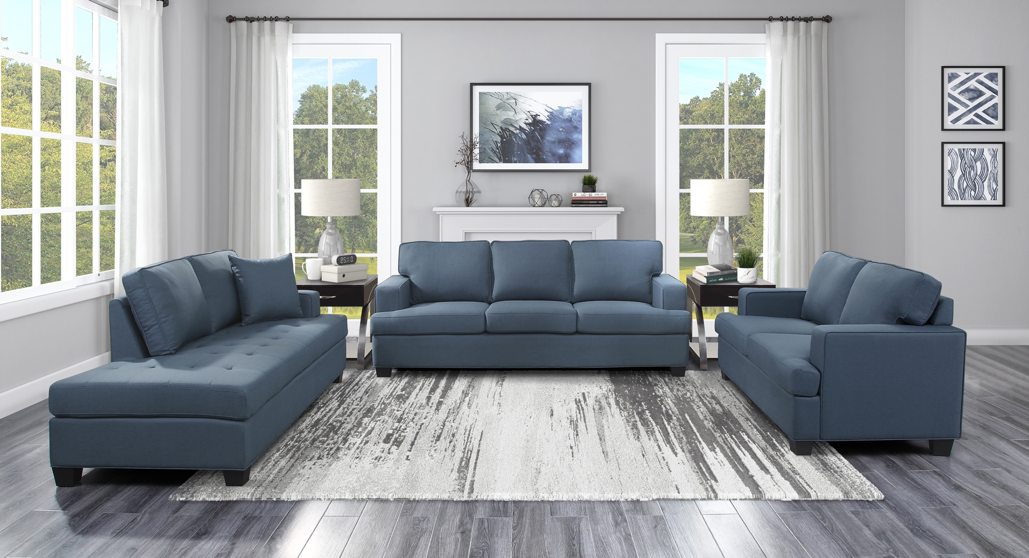 Elmont Fabric Living Room Set