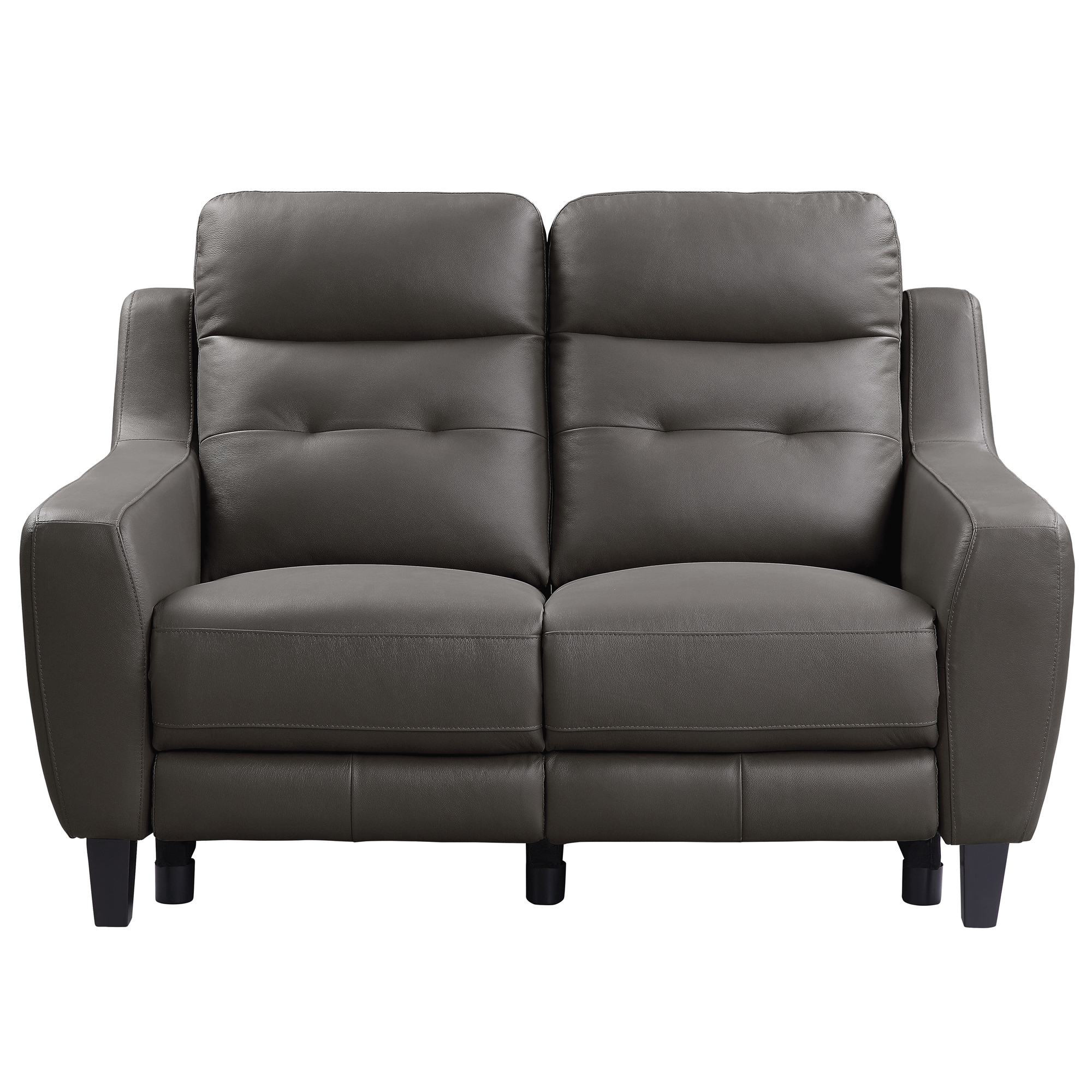 Conrad Leather/Leatherette Power Double Reclining Loveseat