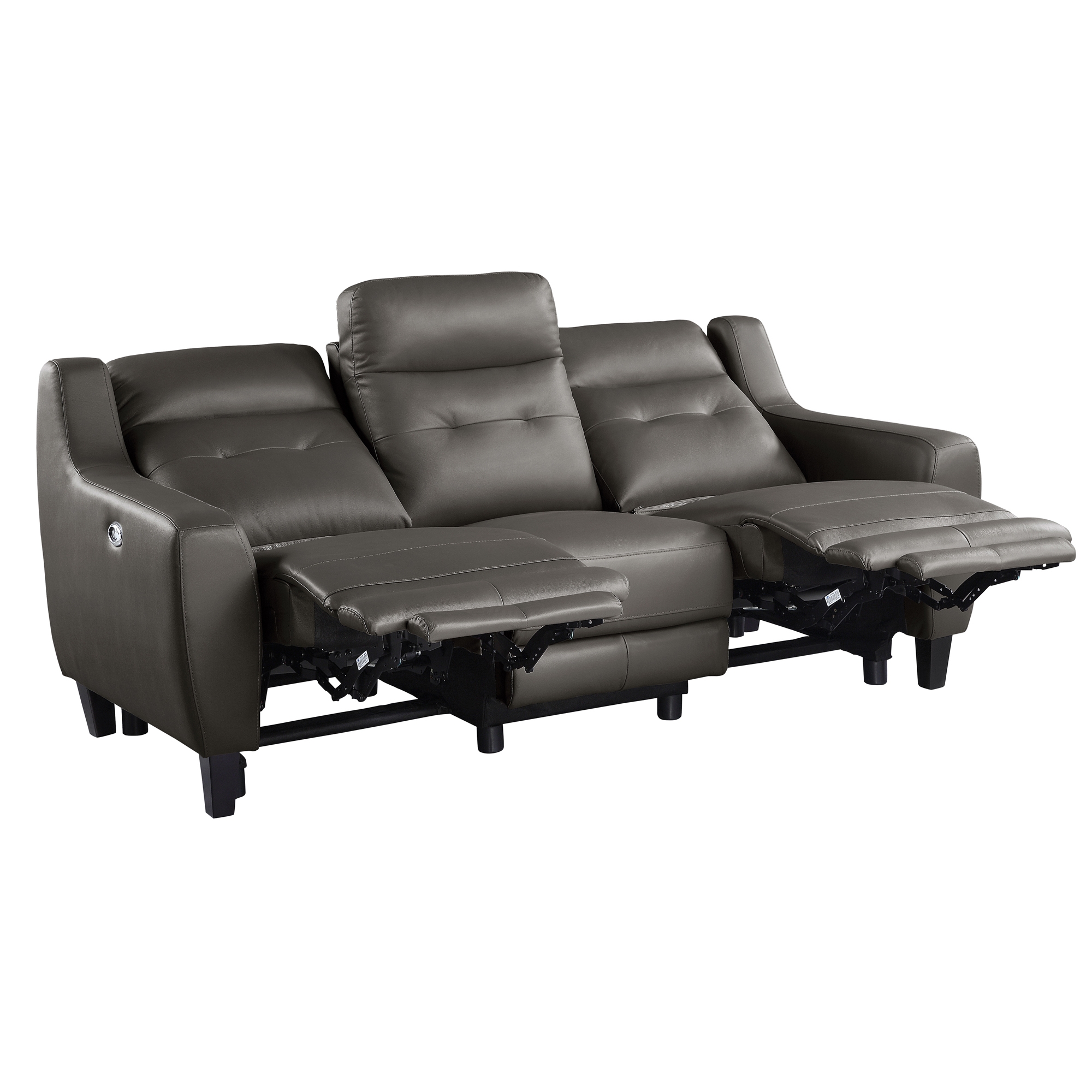 Conrad Leather/Leatherette Power Double Reclining Sofa
