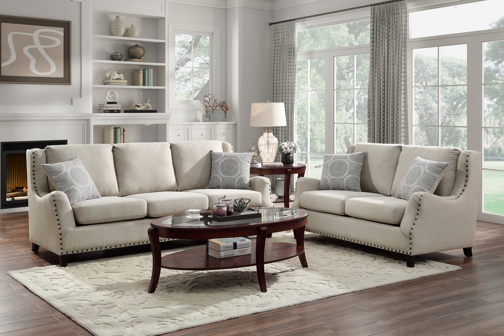 Halton Fabric Living Room Set