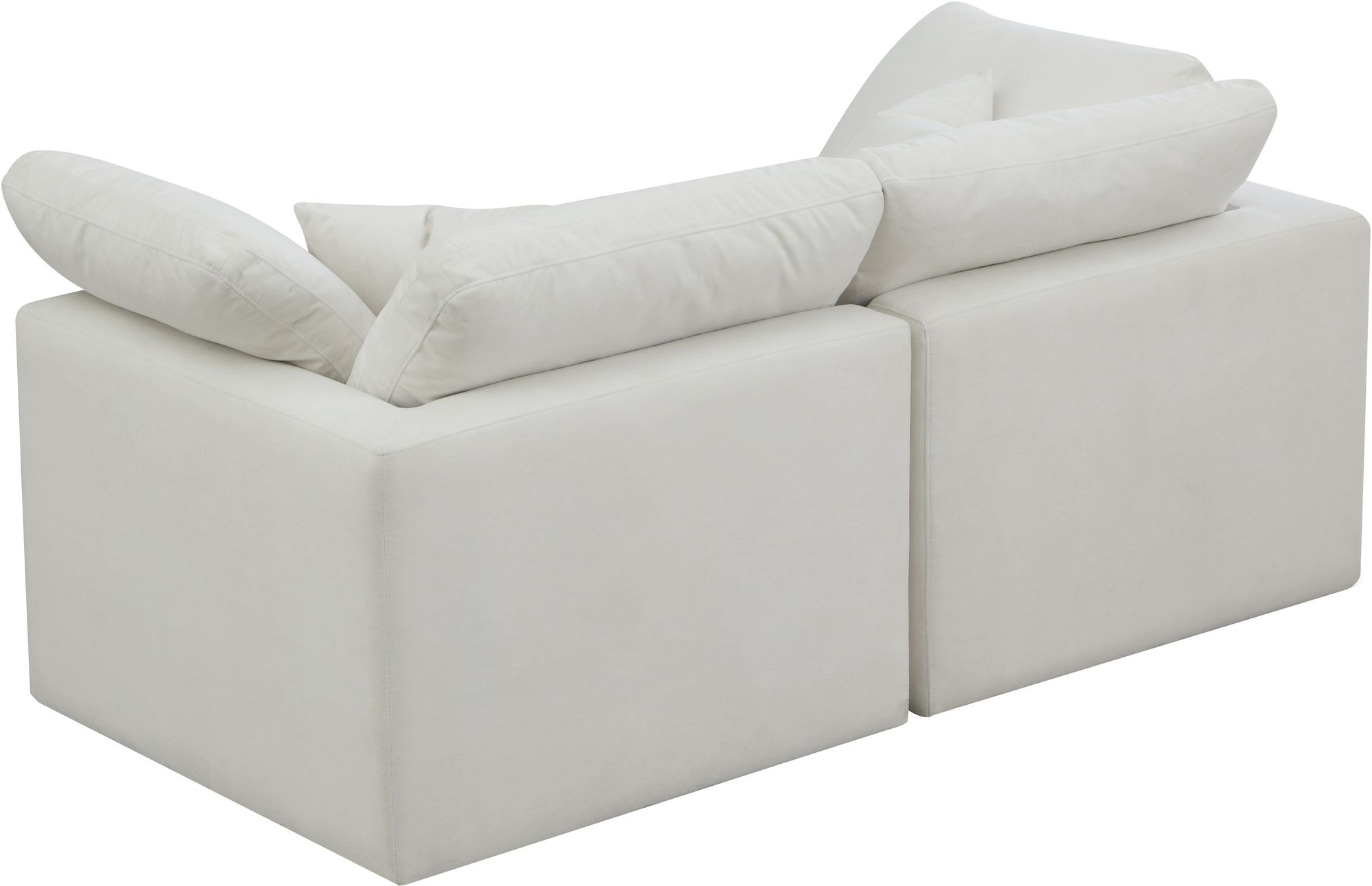 Plush 70" Velvet Standard Comfort Modular Sofa