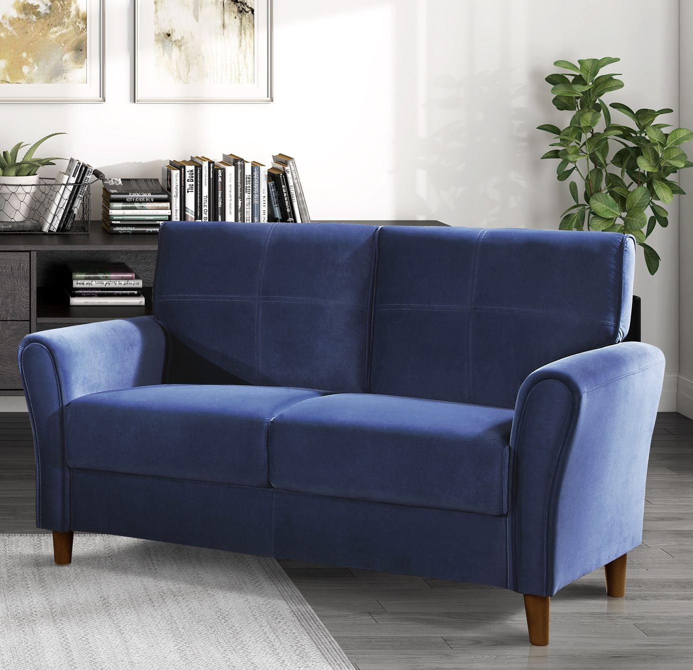 Dunleith Velvet Loveseat