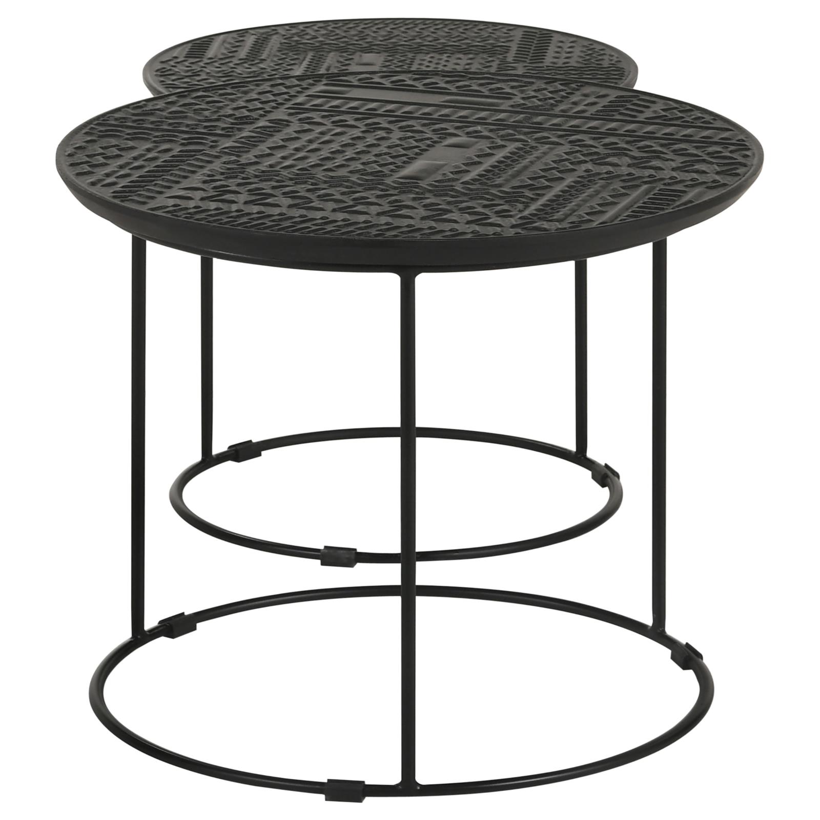 Loannis 2-piece Round Wood Nesting Table