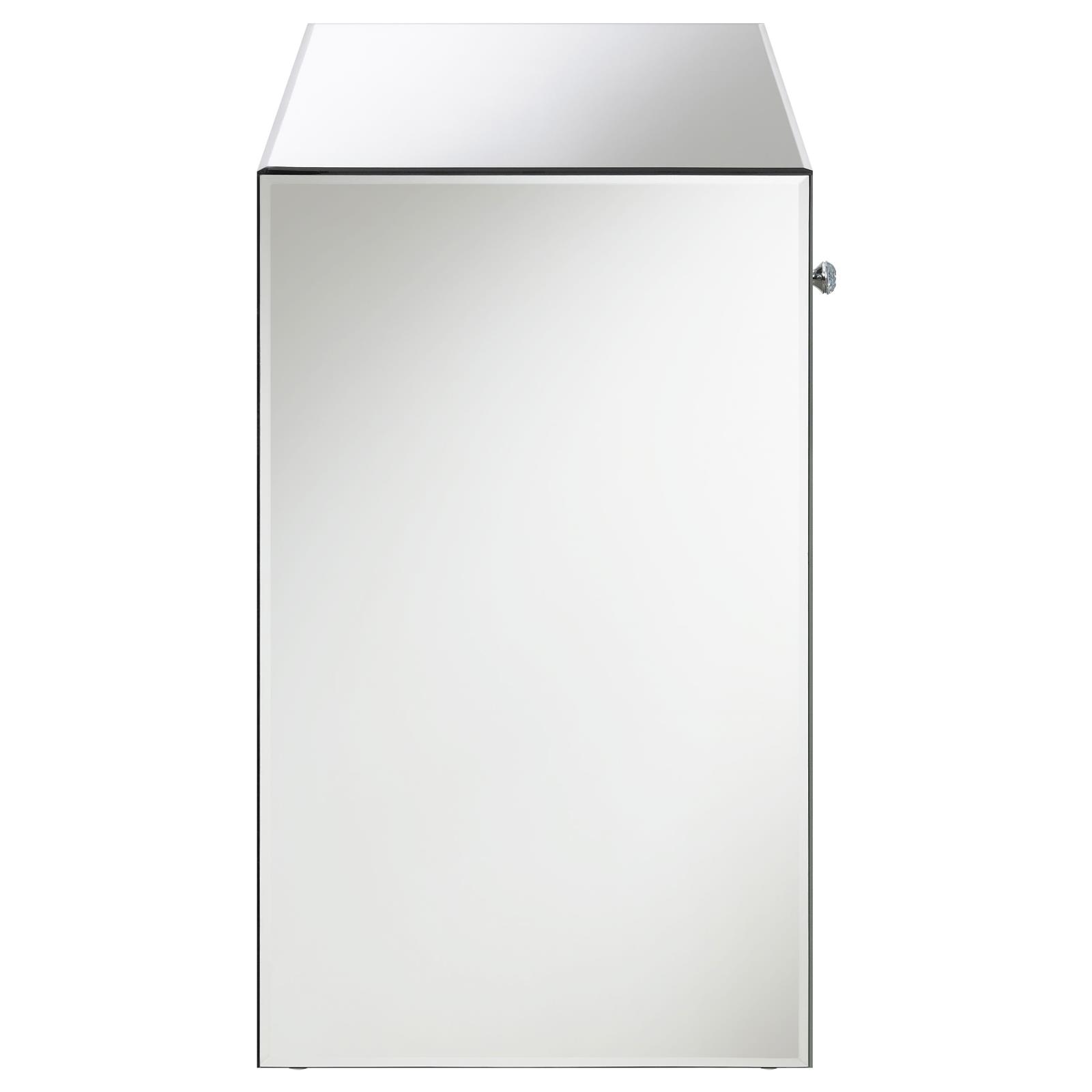 Coquette 1-drawer Rectangular Mirrored Accent Table