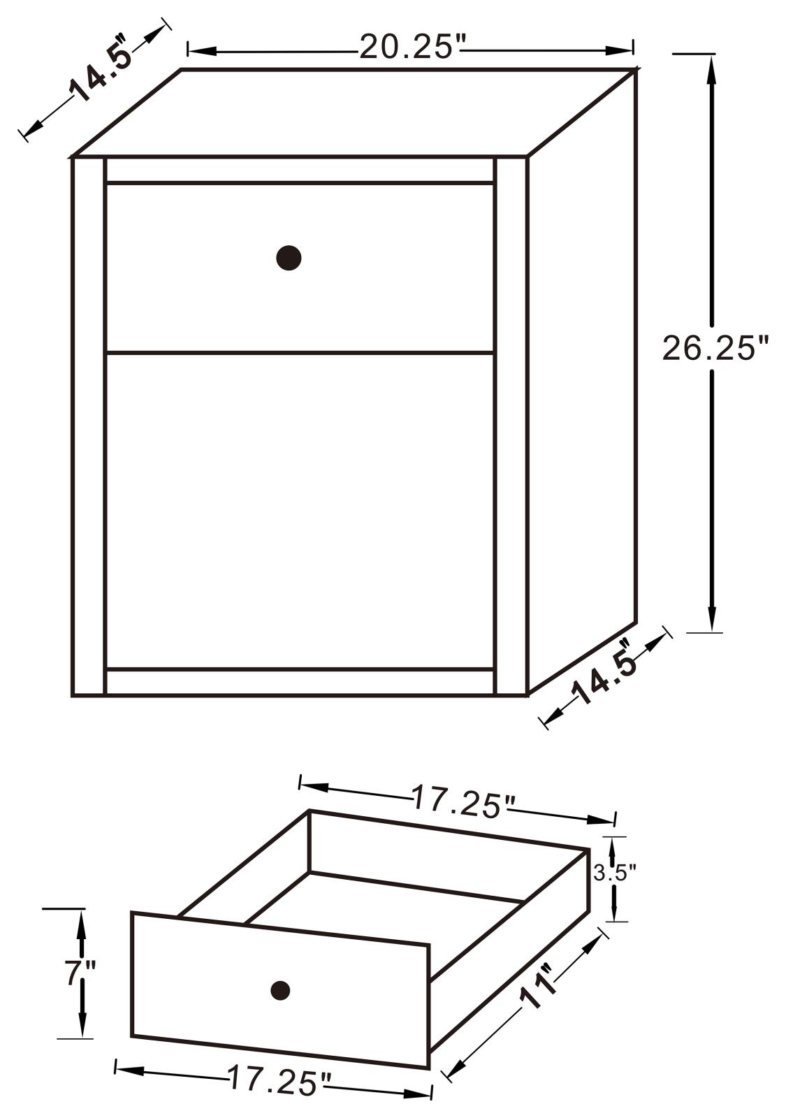 Coquette 1-drawer Rectangular Mirrored Accent Table